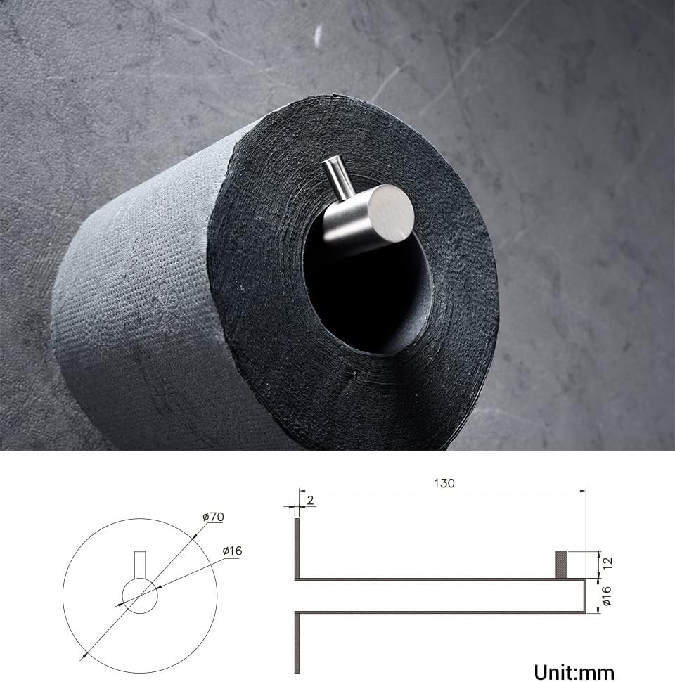 Chic Stainless Steel Wall-Mounted Toilet Paper Holder