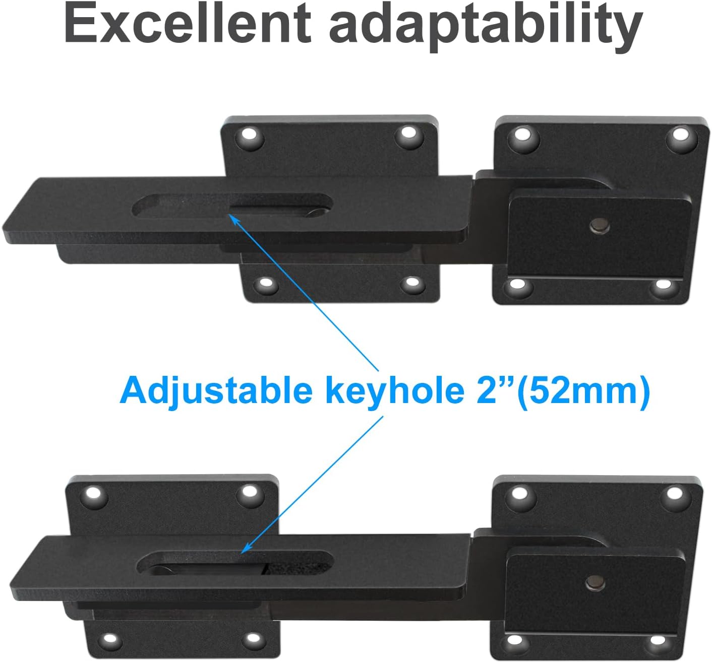 Durable Metal Gate Latch with Smooth Finish