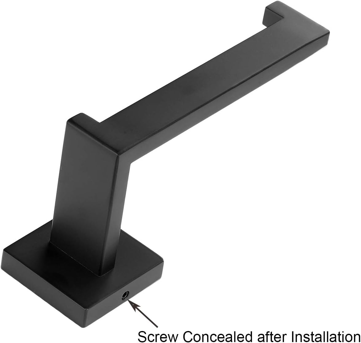 Toprema Toilet Paper Holder Stainless Steel Matte Black