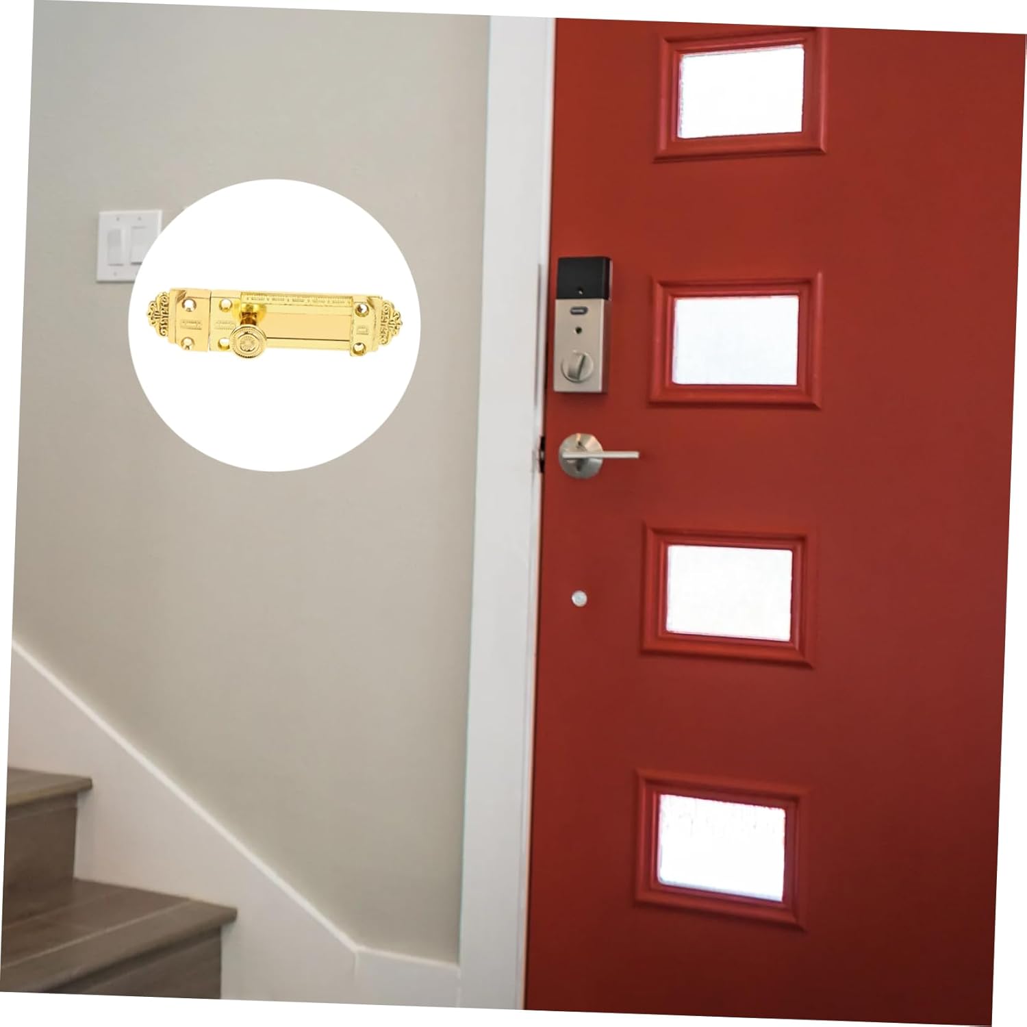 Secure Antique Copper Door Latch for Home Garden