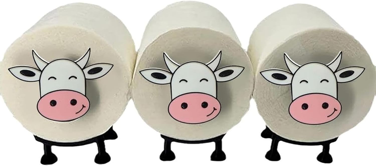 Yamslam Cow Toilet Paper Holder