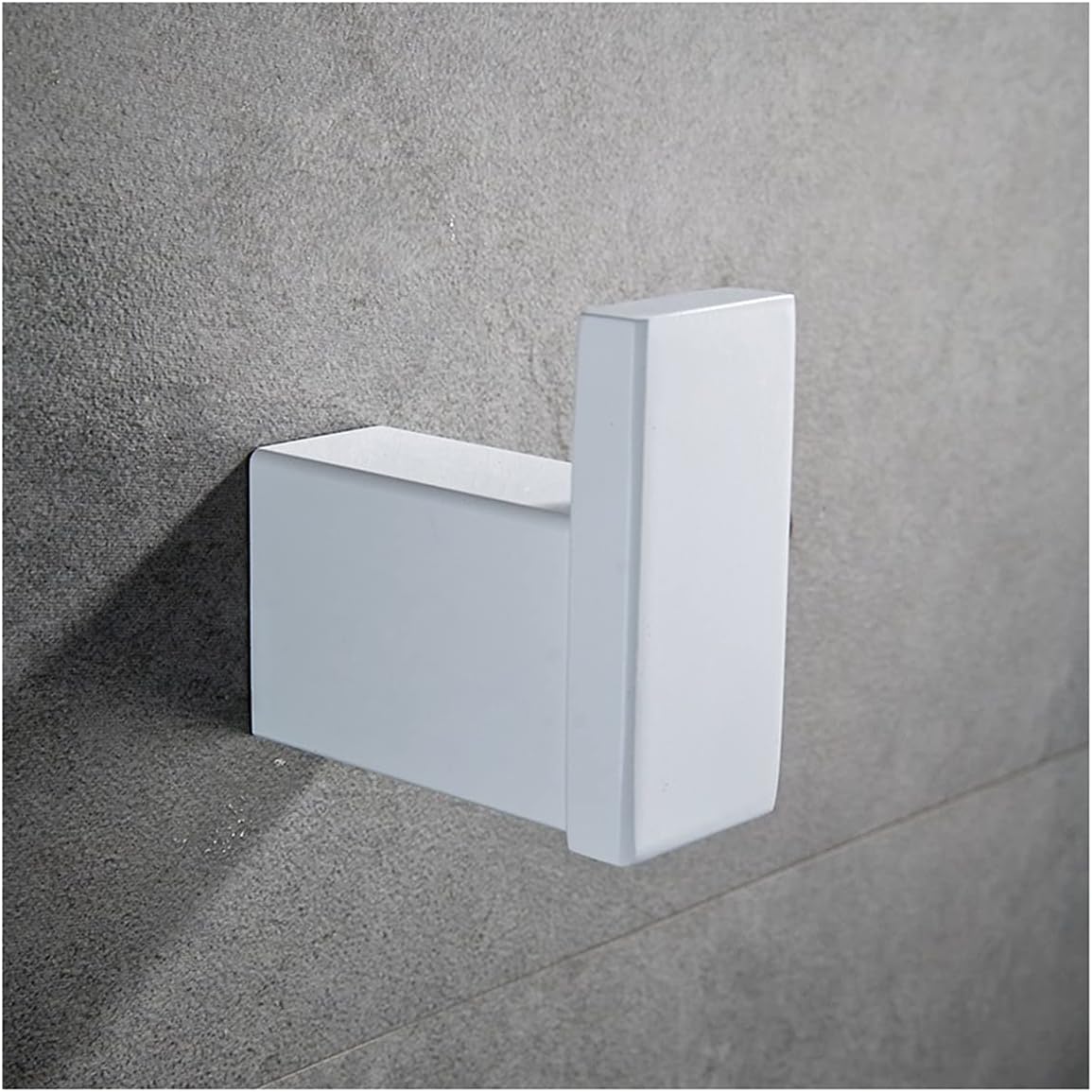 Sturdy Metal Bathroom Shelf Set White Bath Accessories Durable Design