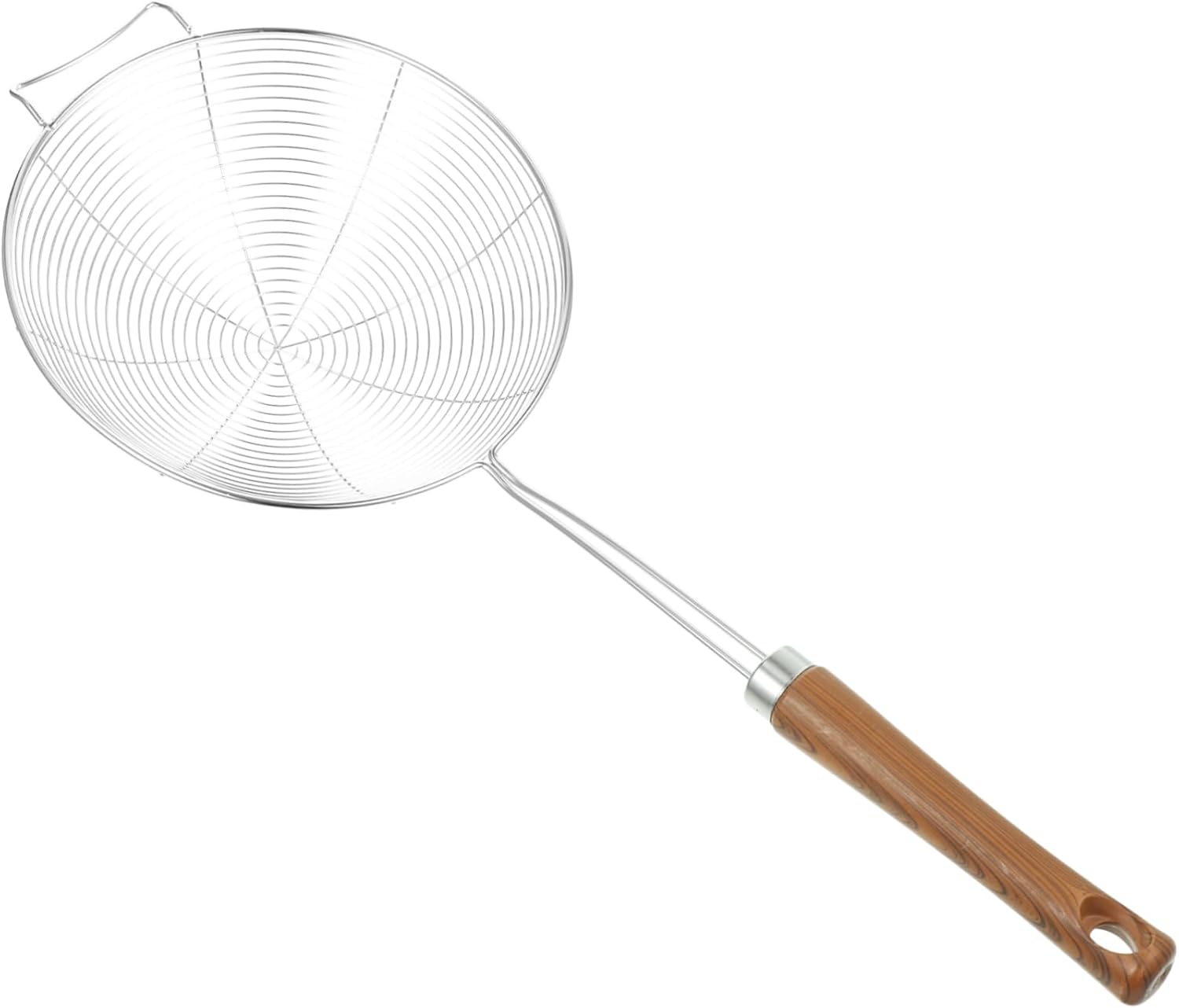 KICHOUSE 304 Stainless Steel Skimmer with Wooden Handle 1