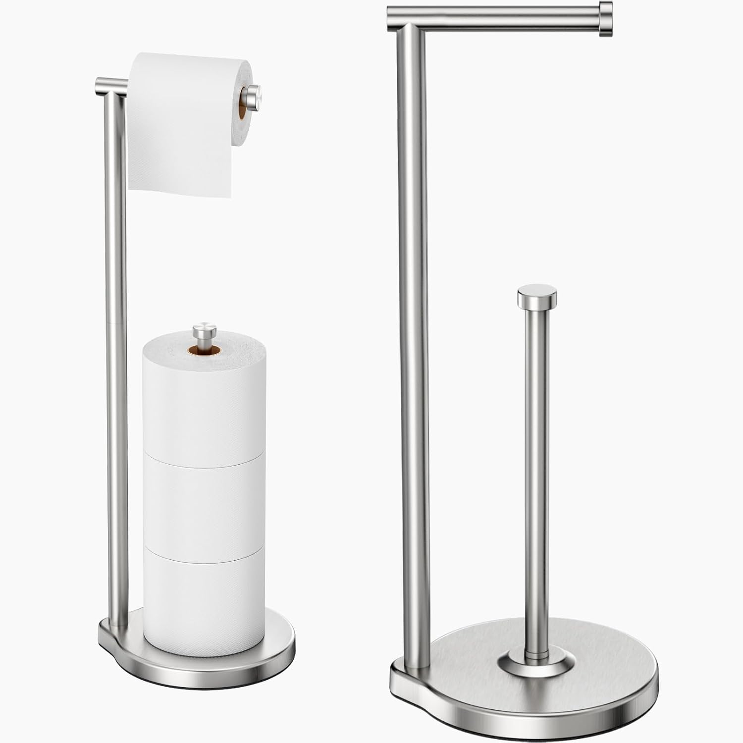 Theaoo Heavy-Duty Toilet Paper Holder Stand Modern Design with Stainless Steel
