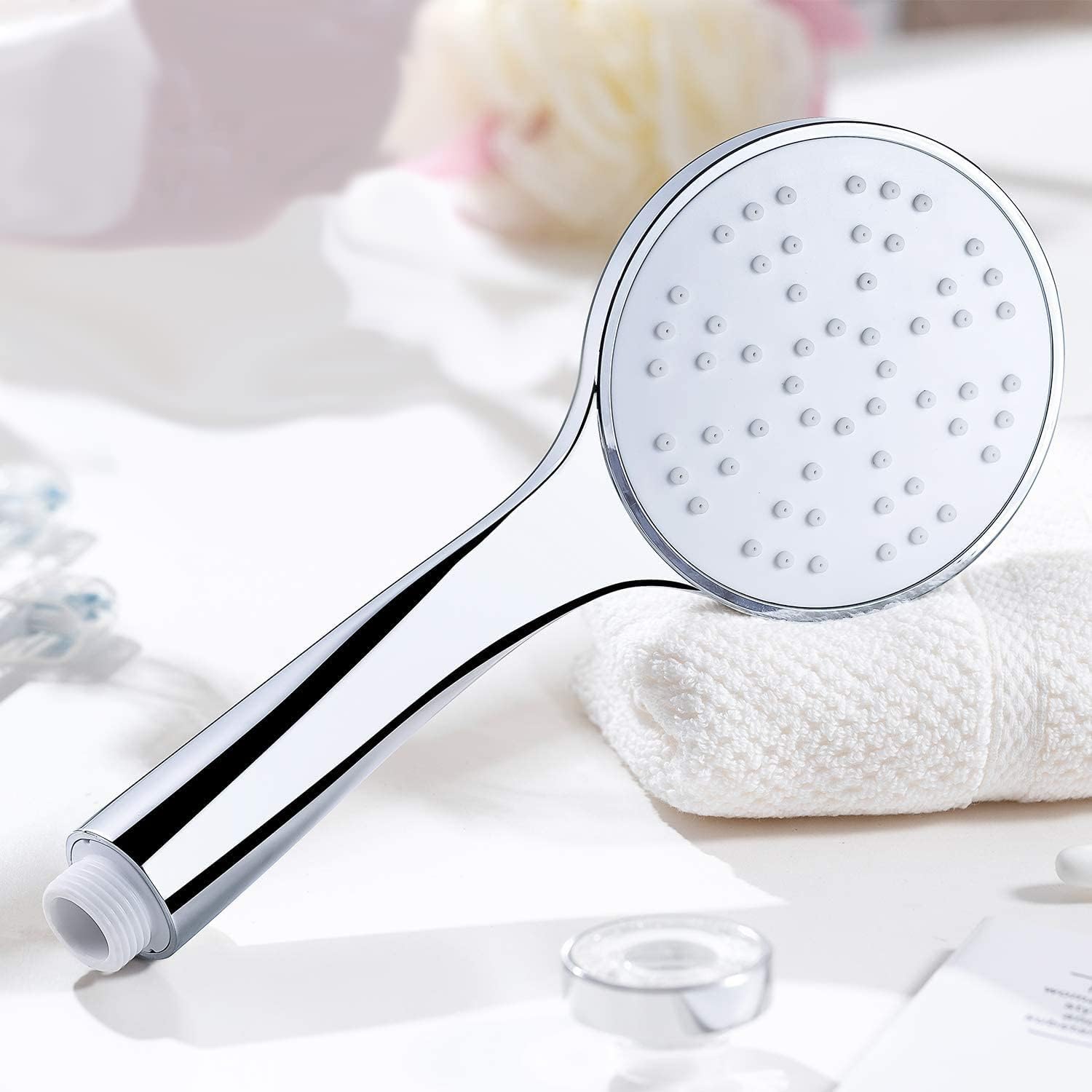 KWTORFIA Chrome-Plated High Pressure Handheld Shower Head G12 Interface