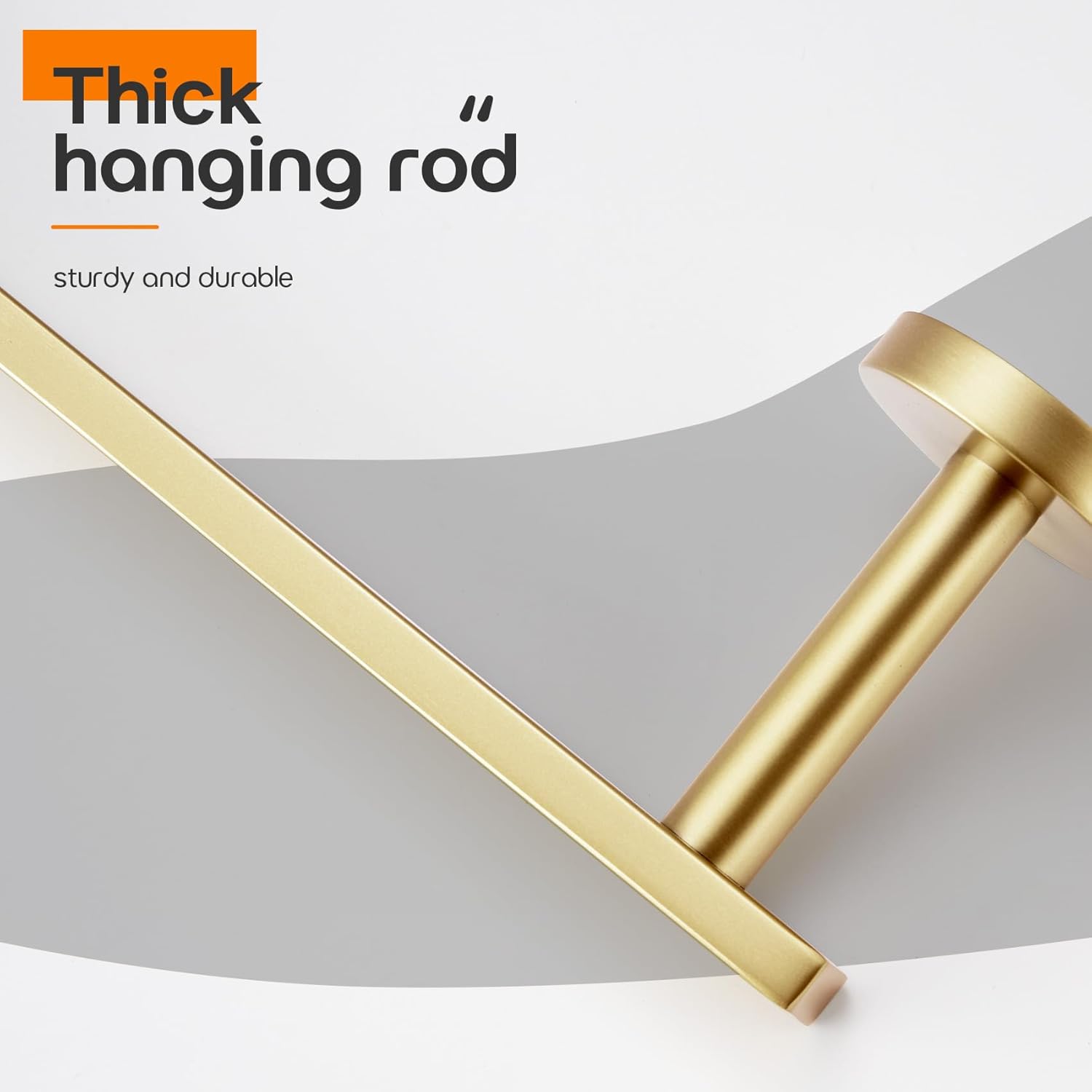 32 Inch Brushed Gold Towel Bar with Holder and Bracket AN4001GD-L32