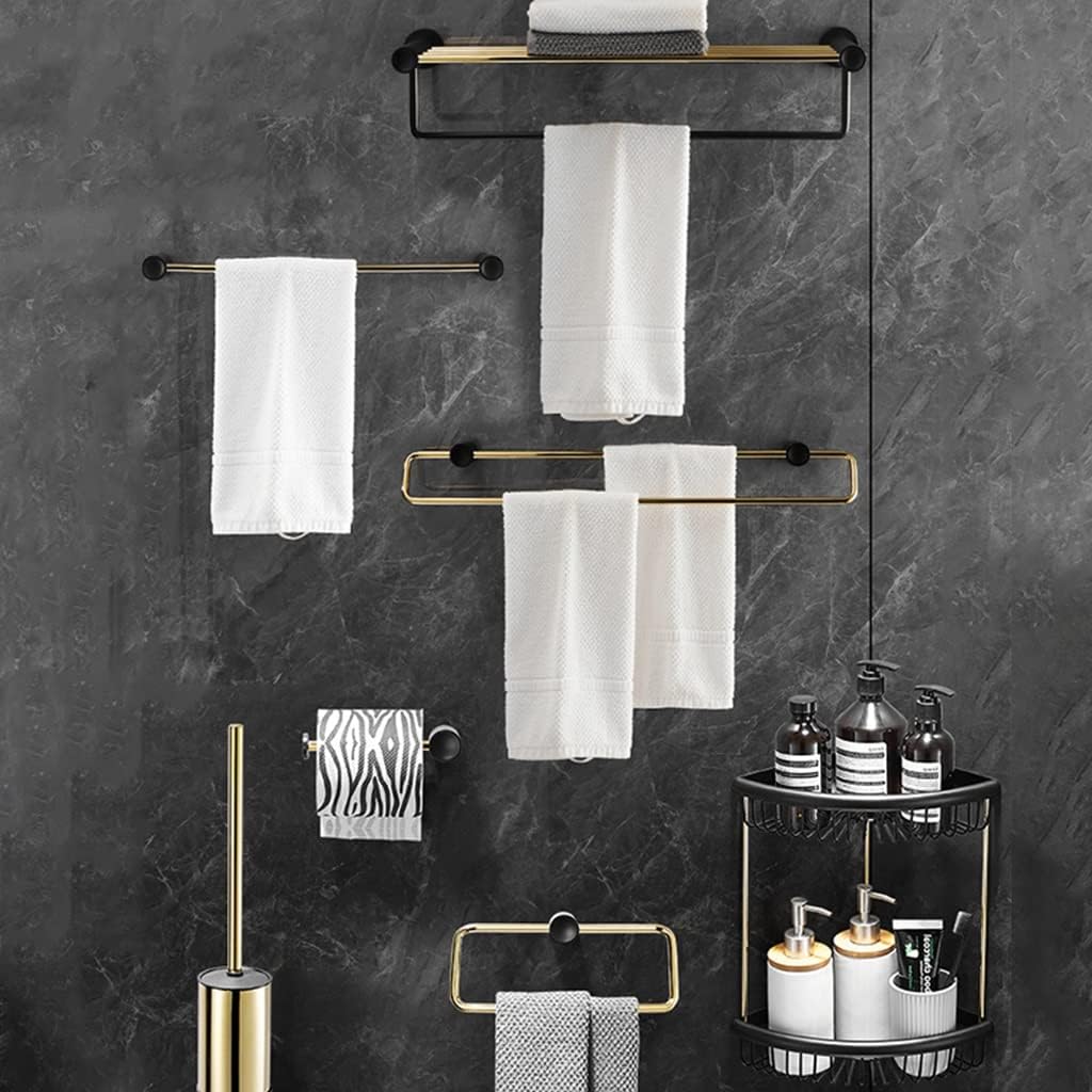 ANNBKA Black Gold Bathroom Hardware Set 1