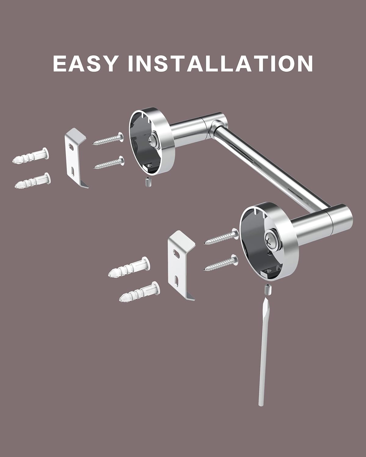 Fixsen Chrome Toilet Paper Holder Wall Mount 1