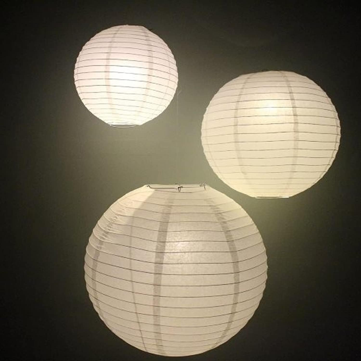 KITOSUN 30 Pack Warm White Paper Lantern LED Lights