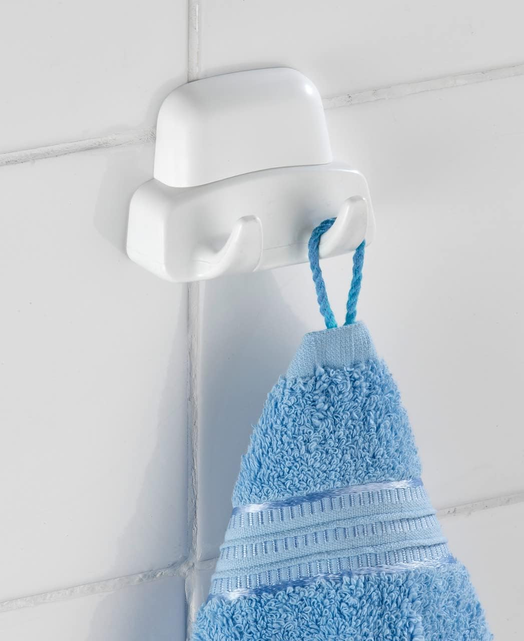 Wenko Wall Hook Duo Pure White 45 x 8 x 55 cm