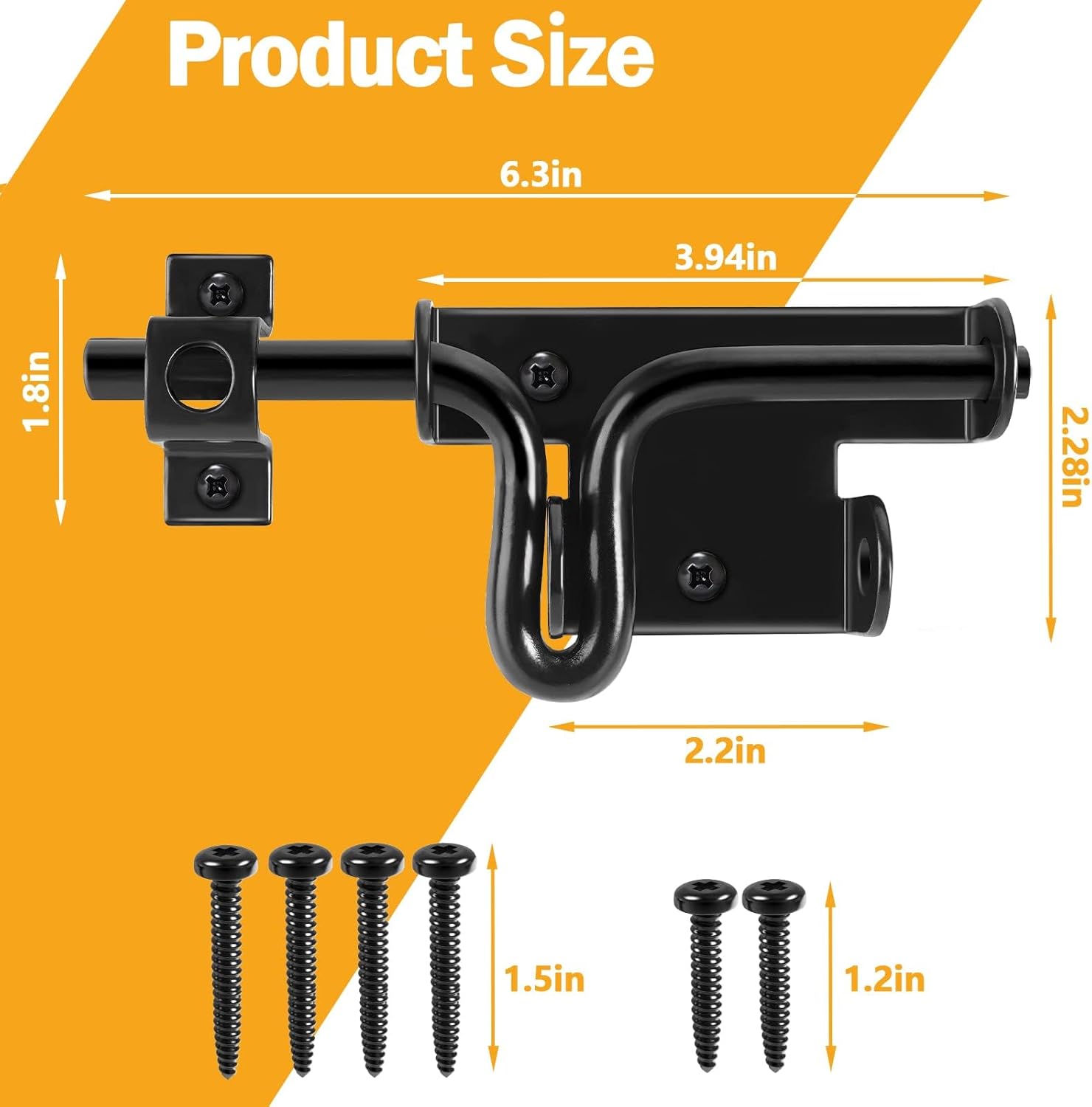 HELEMAN Heavy-Duty Gate Latch