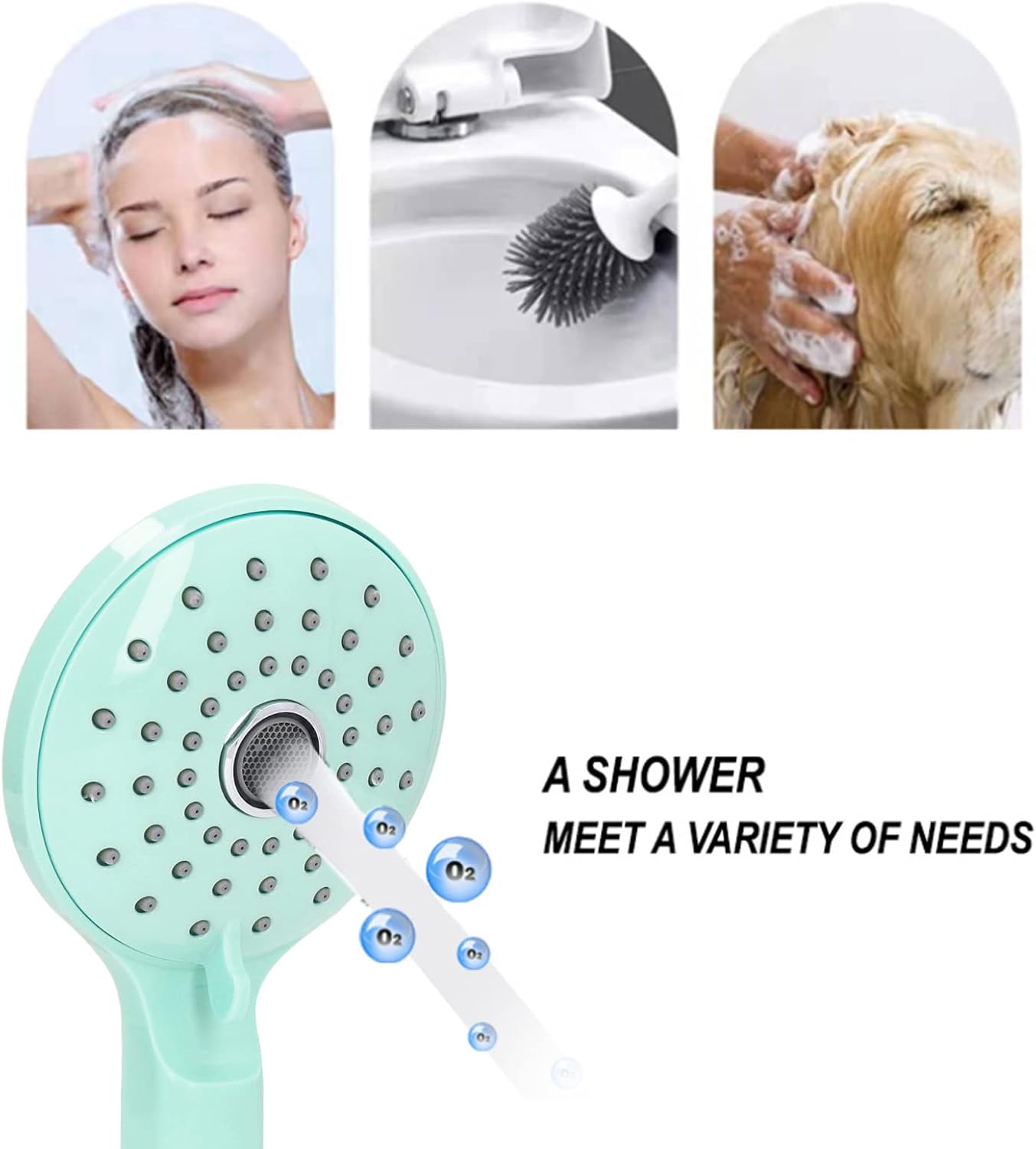 High-Pressure Showerhead with Dual Spray Modes
