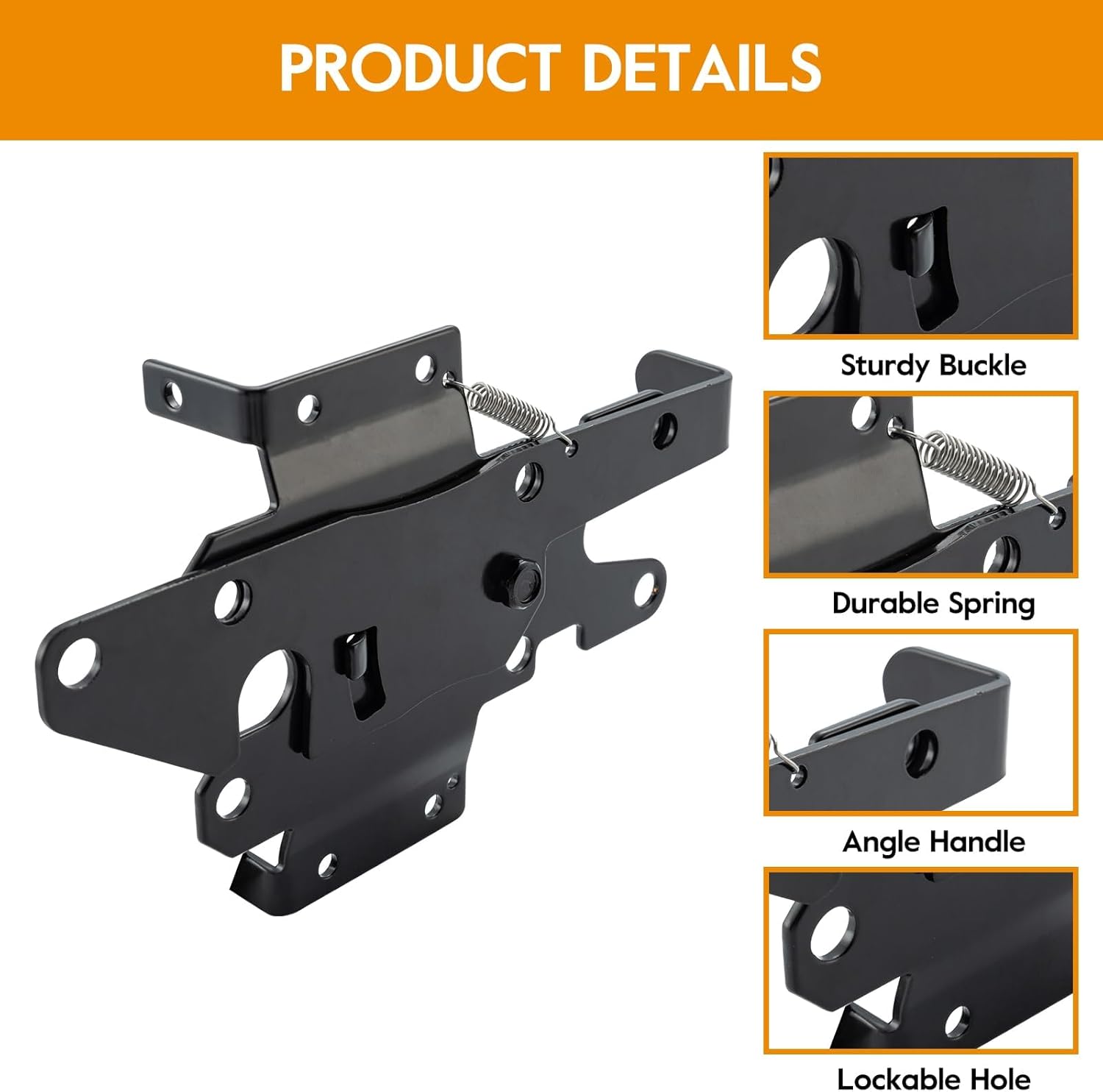 Secure Durable Wooden Fence Gate Latch
