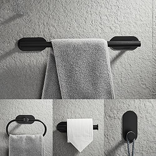 Sturdy Bathroom Organizer Set - TYZKShower Shelves More Black