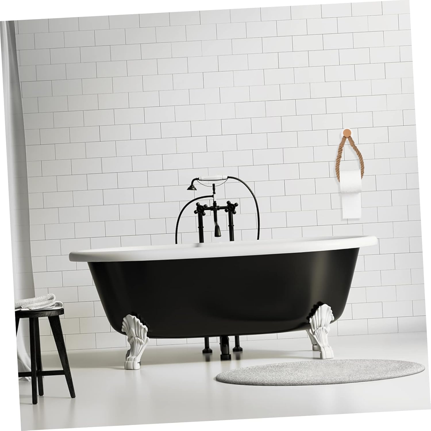 KONTONTY Hanging Tissue Rack - Space-Saving No Drill Durable
