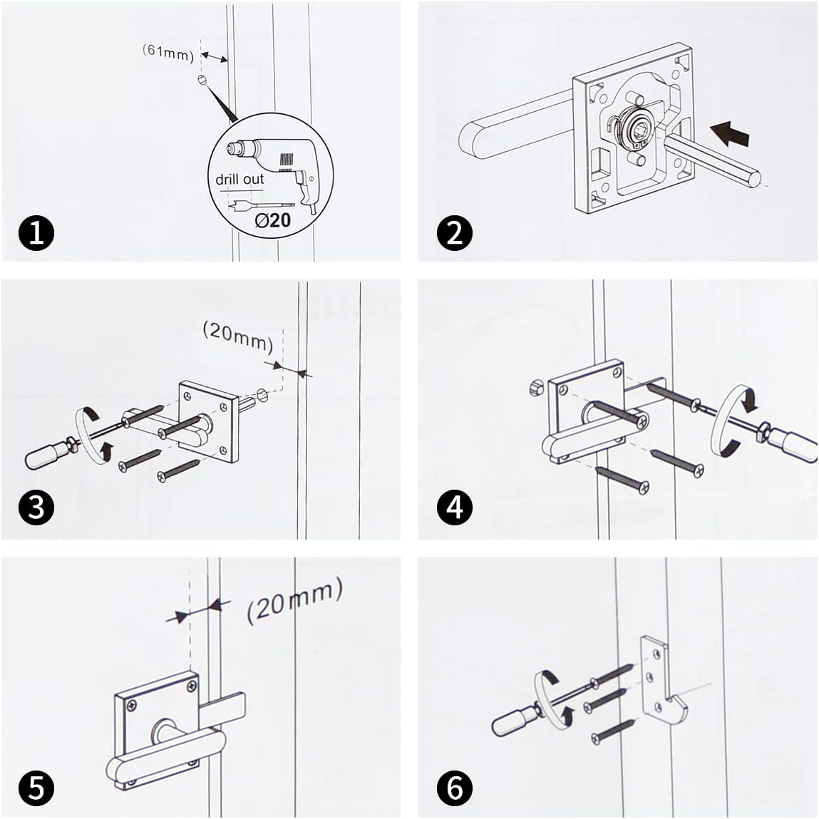 Heavy Duty Gate Latch for Wooden Fences and Doors Black Finish