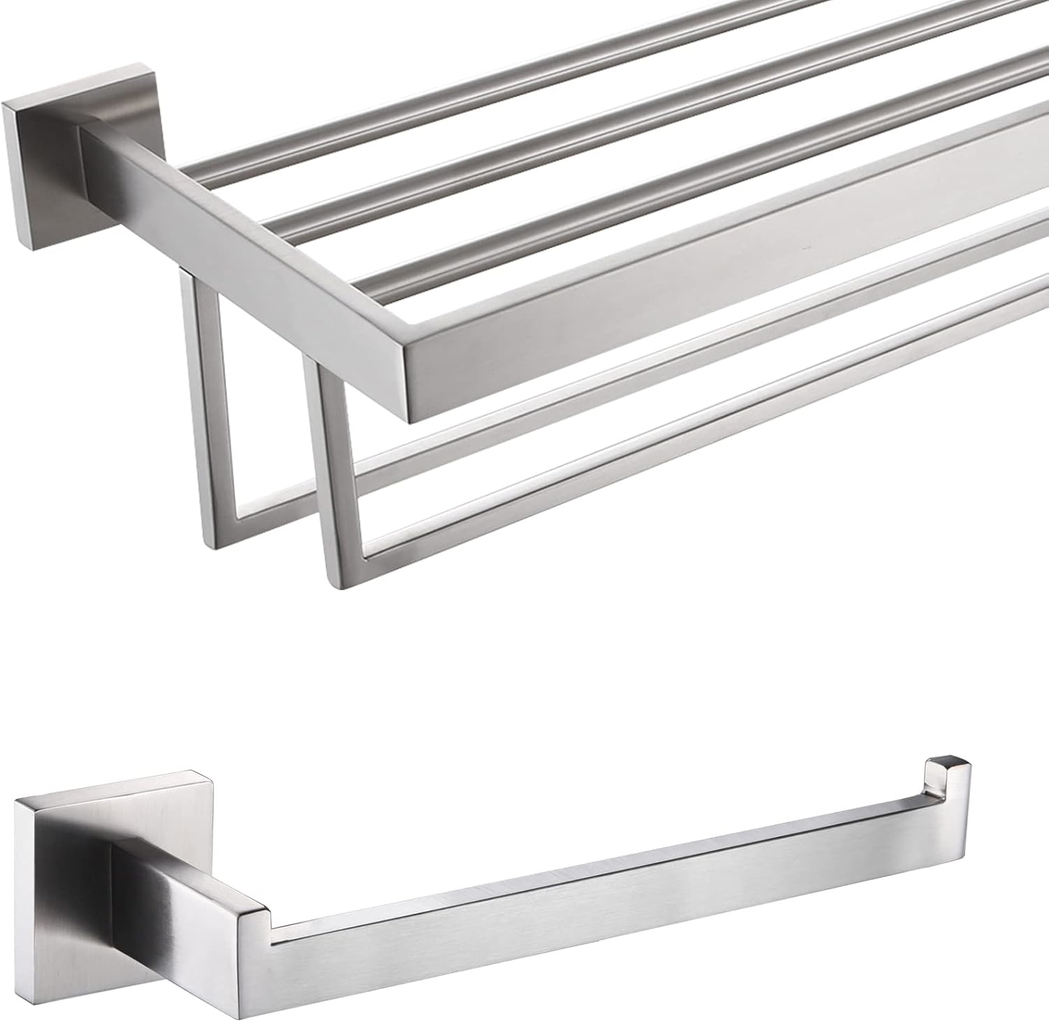 KOKOSIRI 24 Towel Rack Brushed Nickel