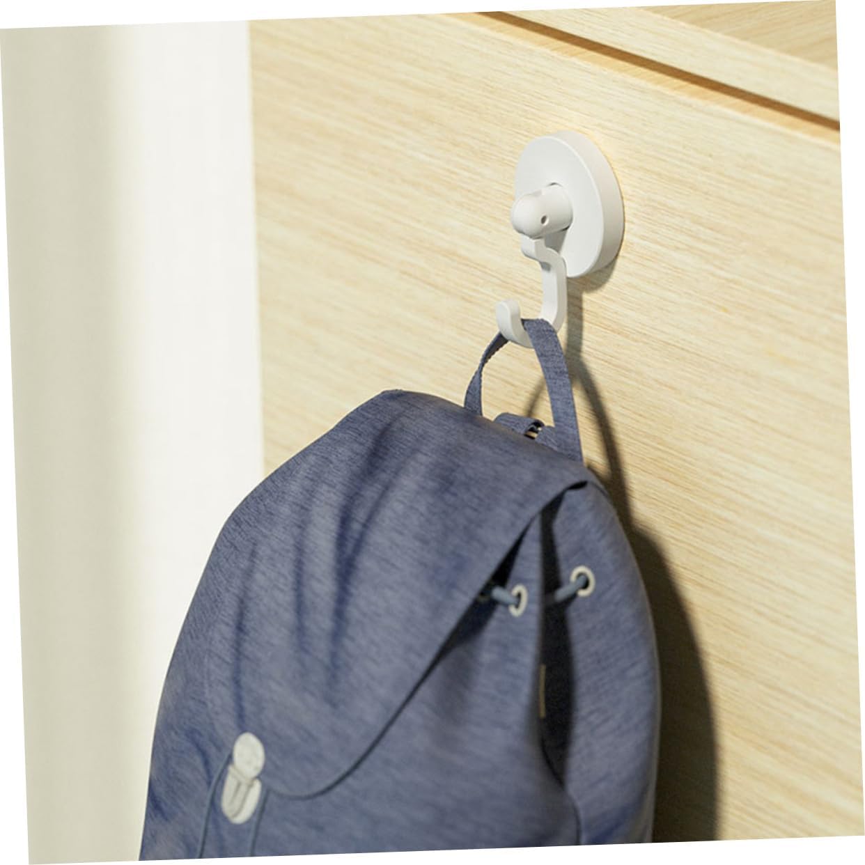 KITANDOVE 3pcs Self-Adhesive Hooks for Bathroom and Kitchen