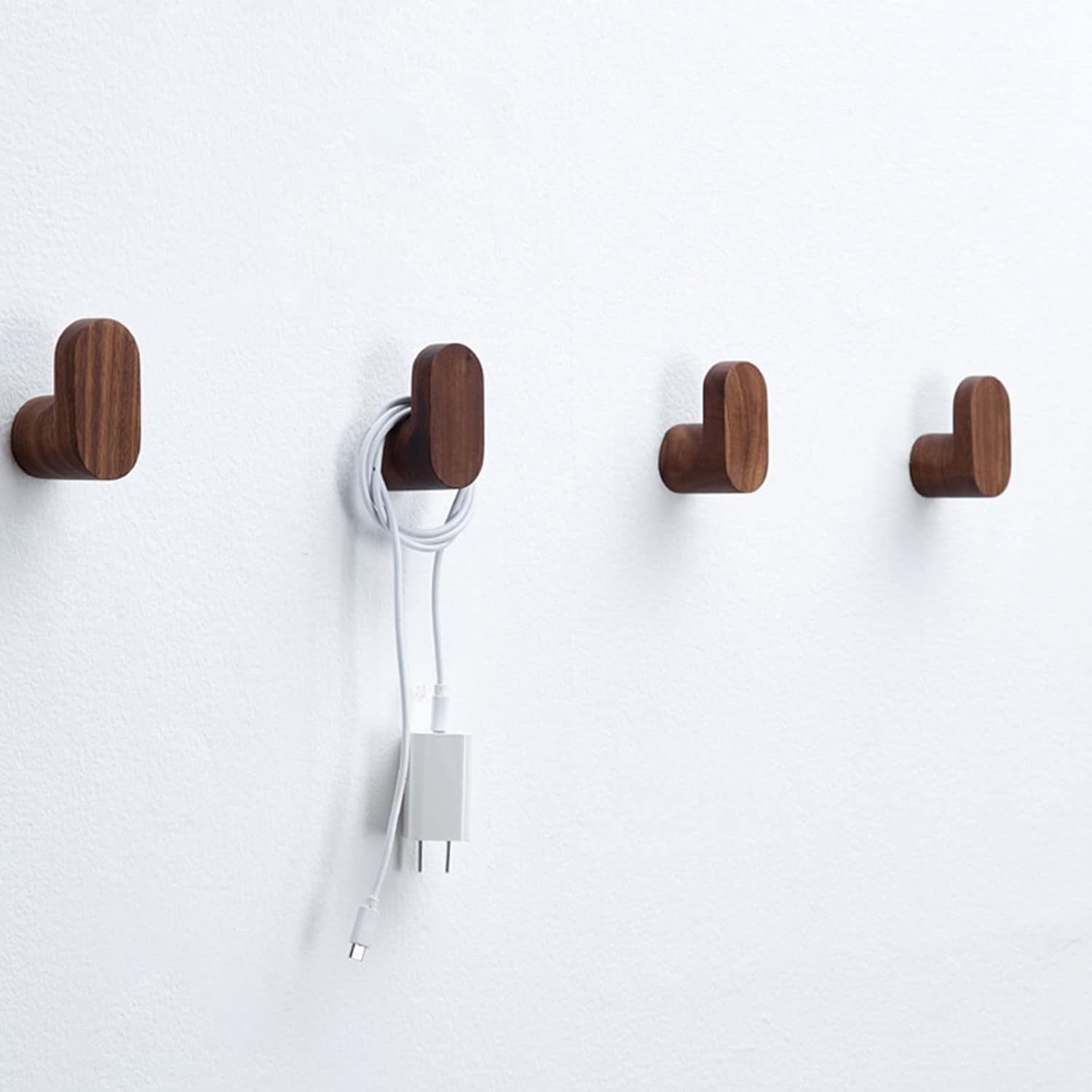 Lily Brown Heavy Duty Wood Hooks for Home Decor