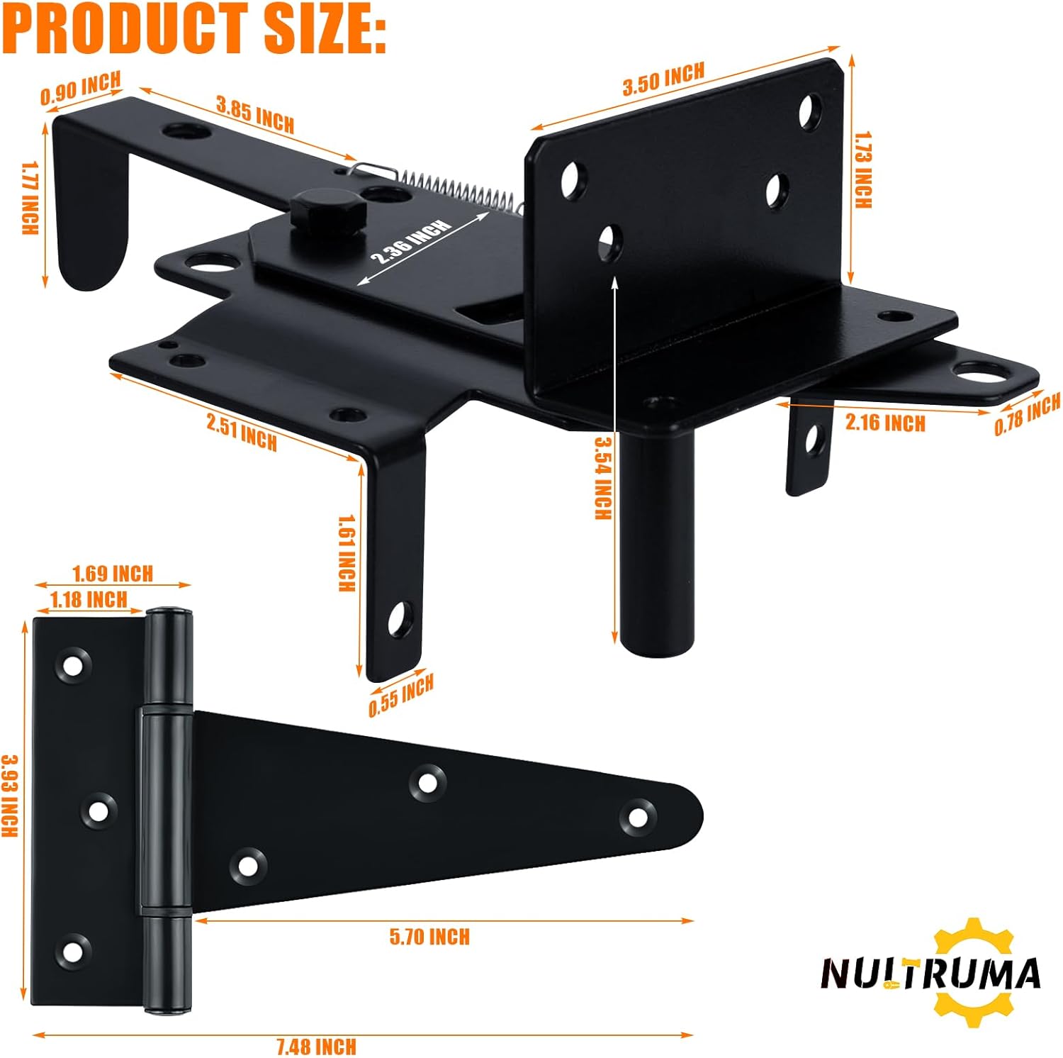 Durable Gate Hardware Set for Outdoor Use