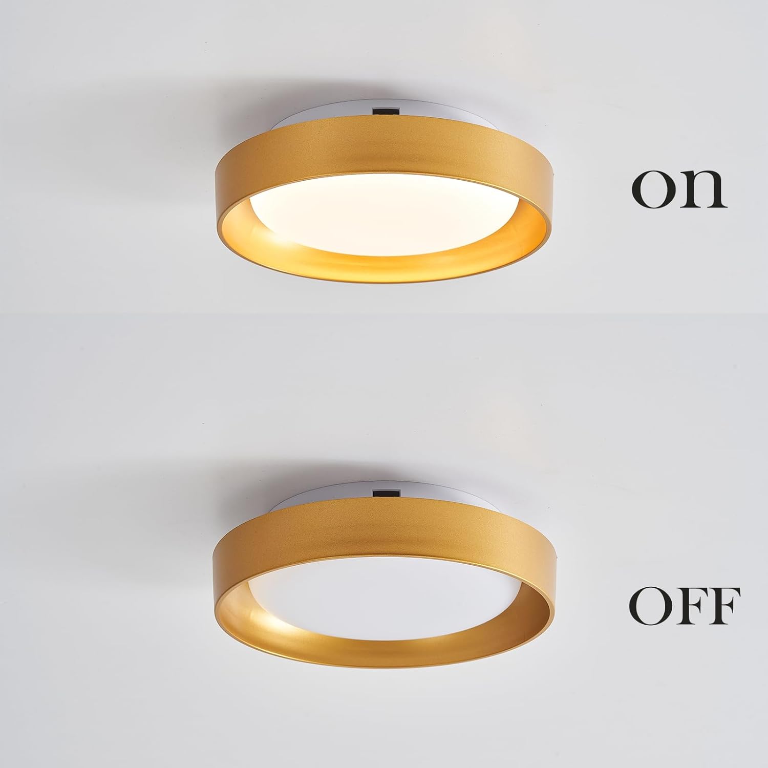 HYDELITE Gold Flush Mount LED Ceiling Light