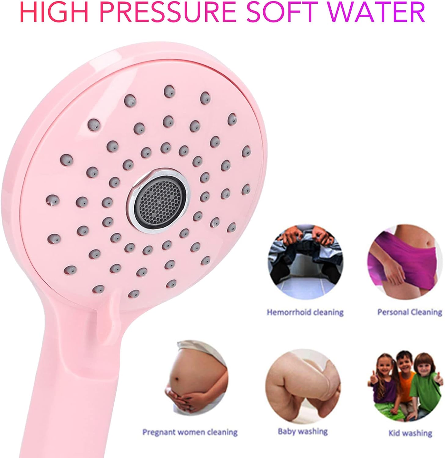 Tissting Luxury Macaron-Style Pressurized Shower Head
