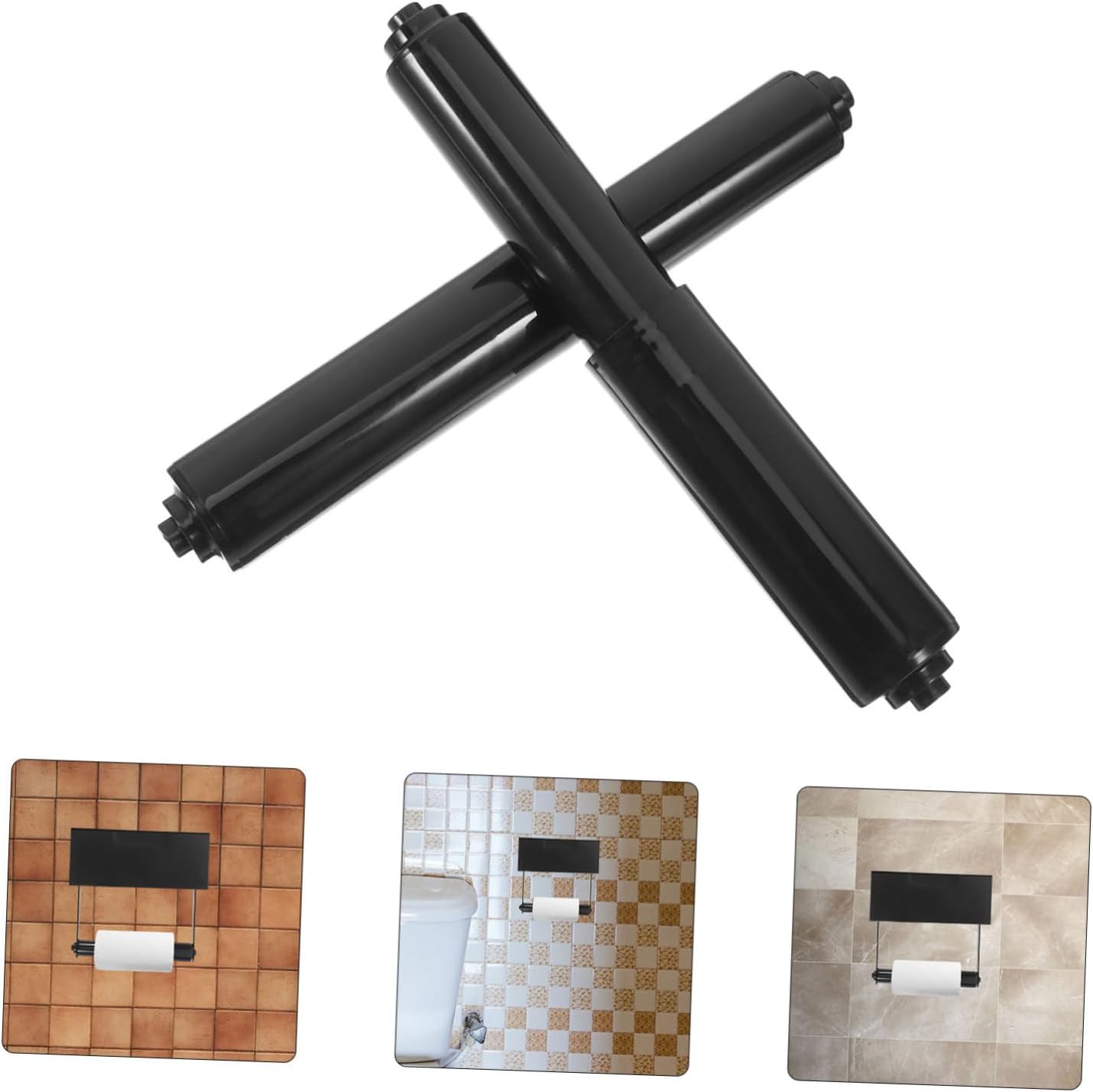 OSALADI 4pcs Spring Loaded Toilet Paper Holder Rod Replacement