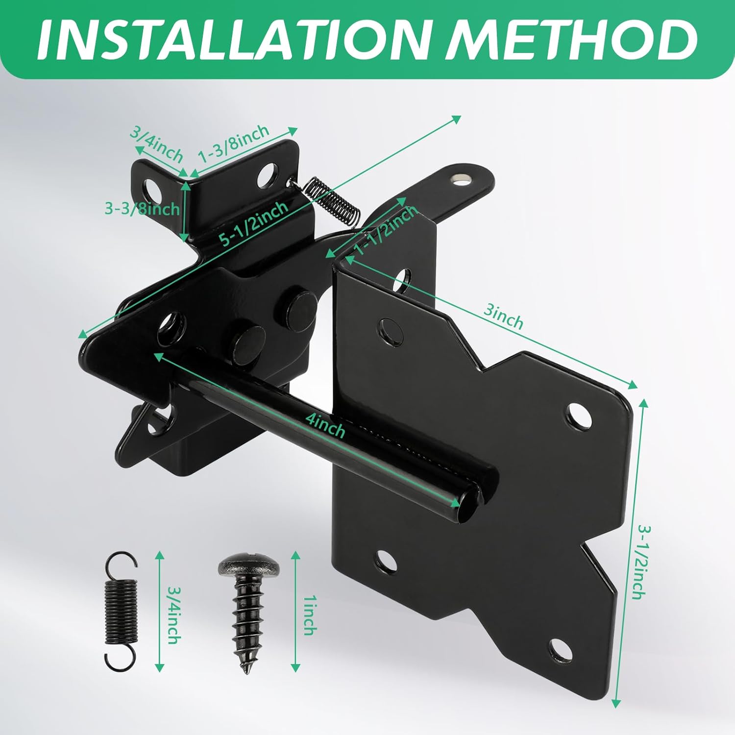 Heavy-Duty Gate Latch with Precision Fit
