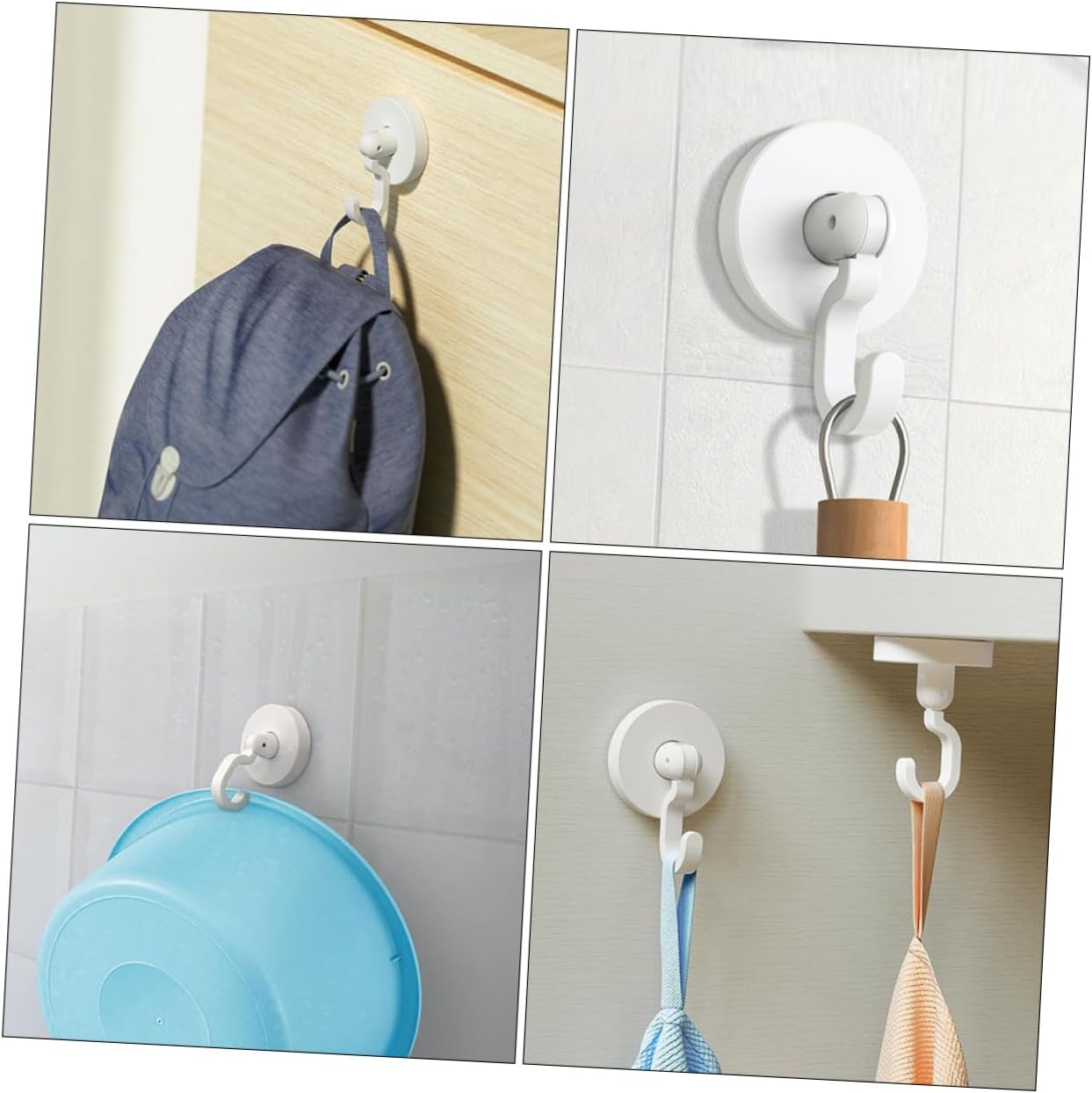 Hemobllo Gold Shower Door Hooks No Drill Wall Hangers 1