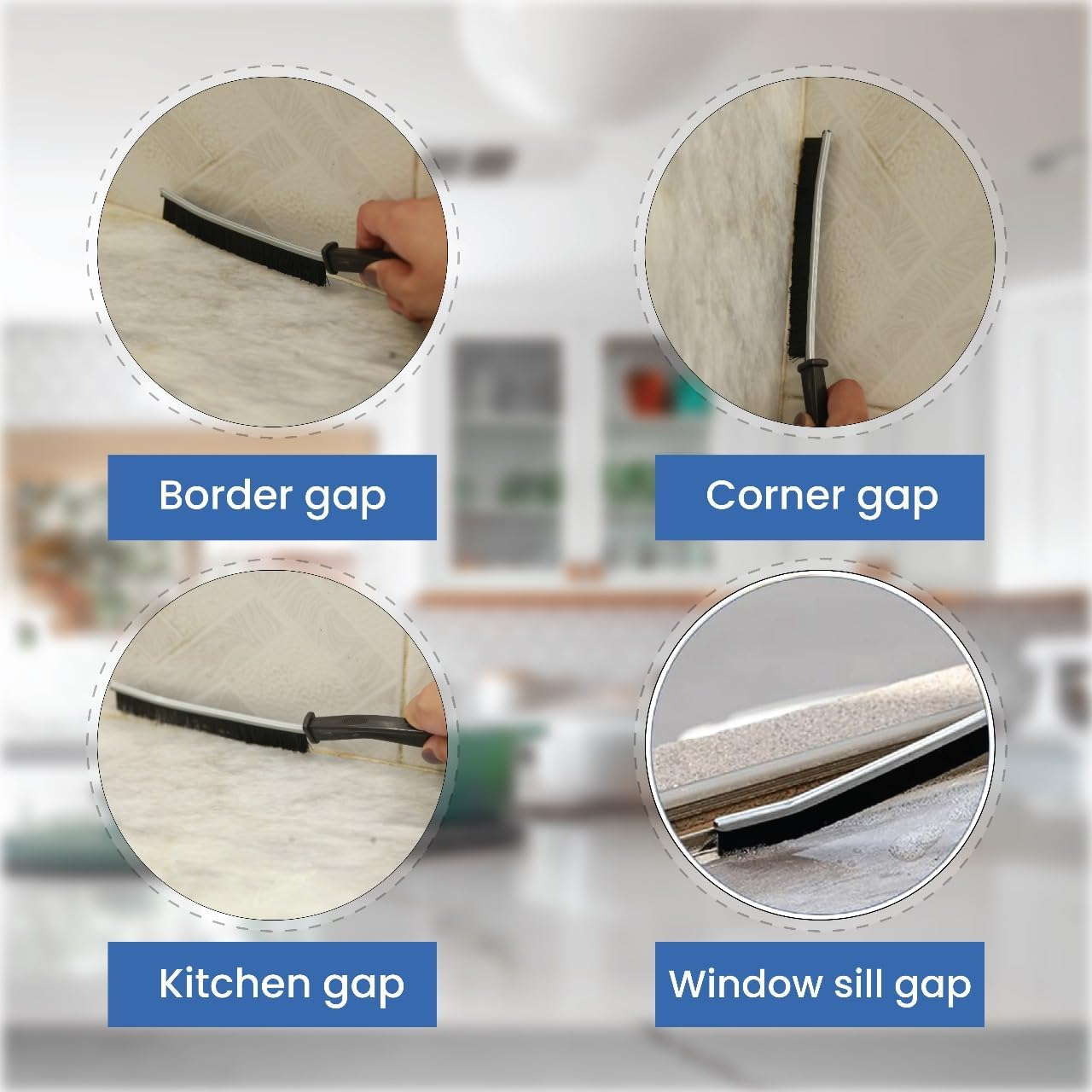 Dulce Casa 3 Pcs Crevice Cleaning Brush