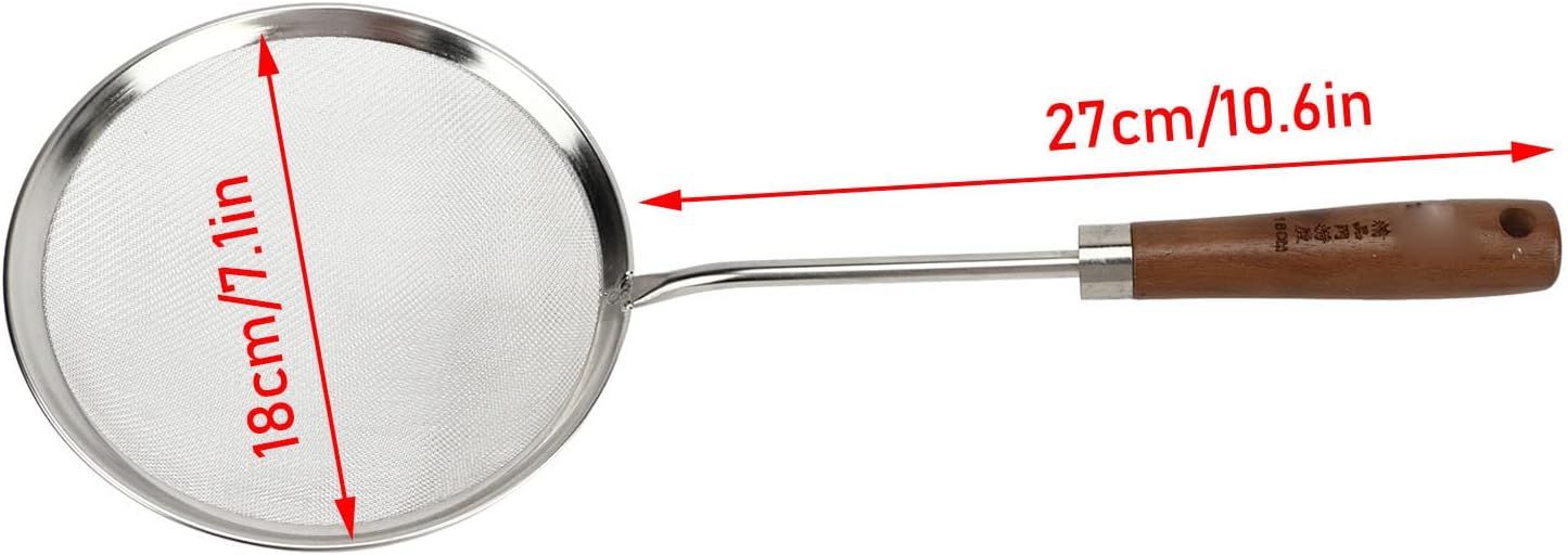 Oil Colander with Fine Mesh for Grease and Foam Removal