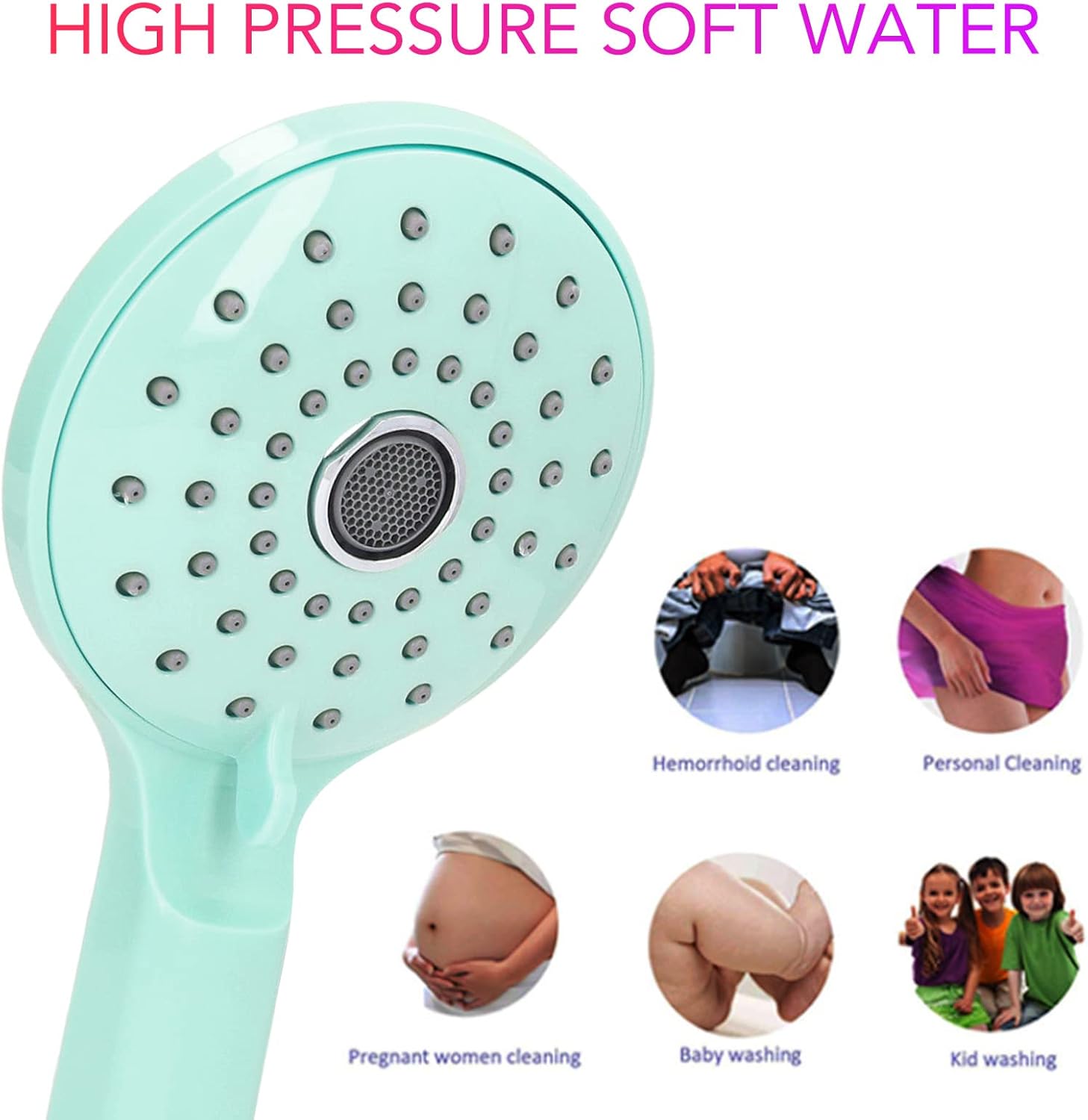 High-Pressure Showerhead with Dual Spray Modes