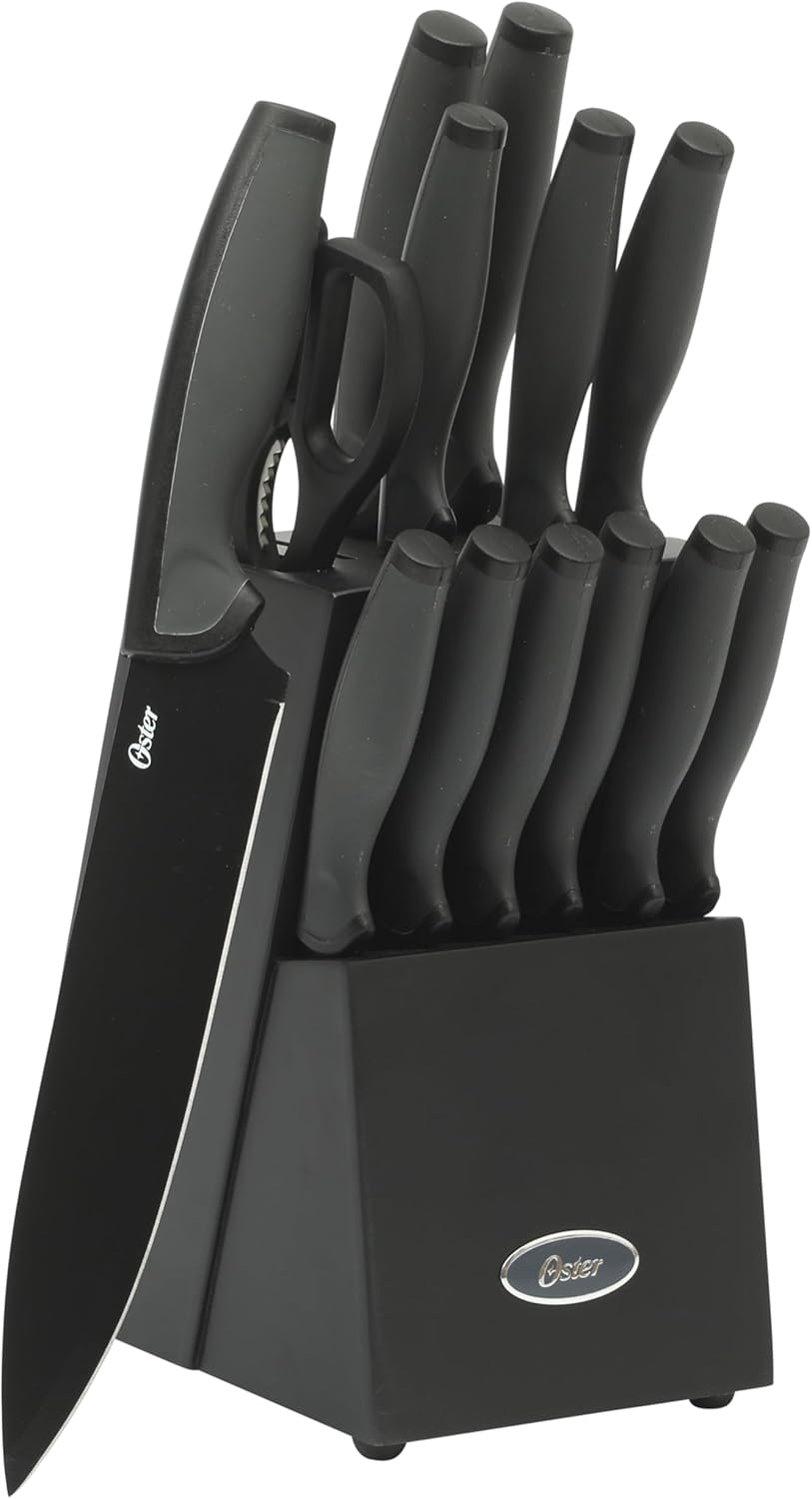 Oster Slicecraft 14-Piece Knife Block Set - Black