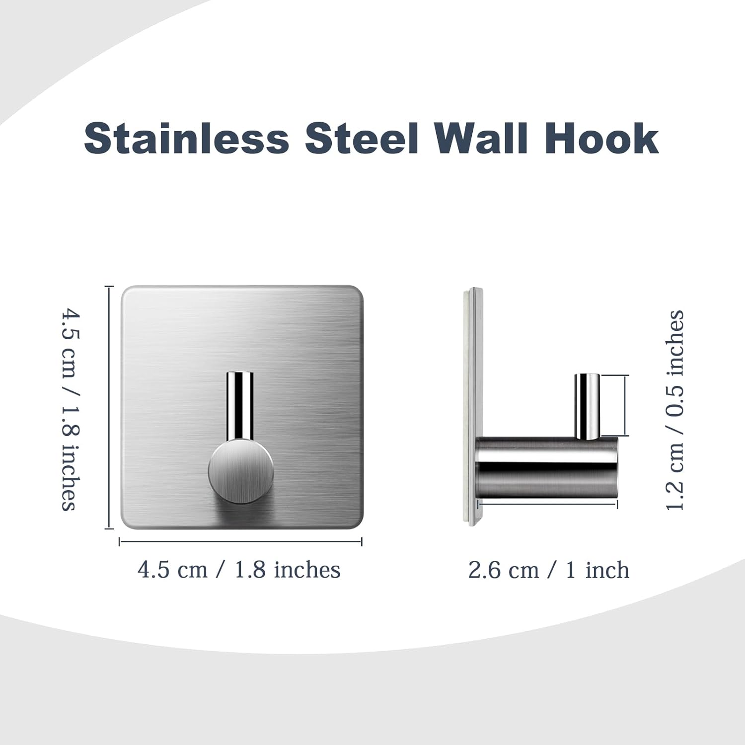 Self Adhesive Hooks for Hanging Coats and Towels