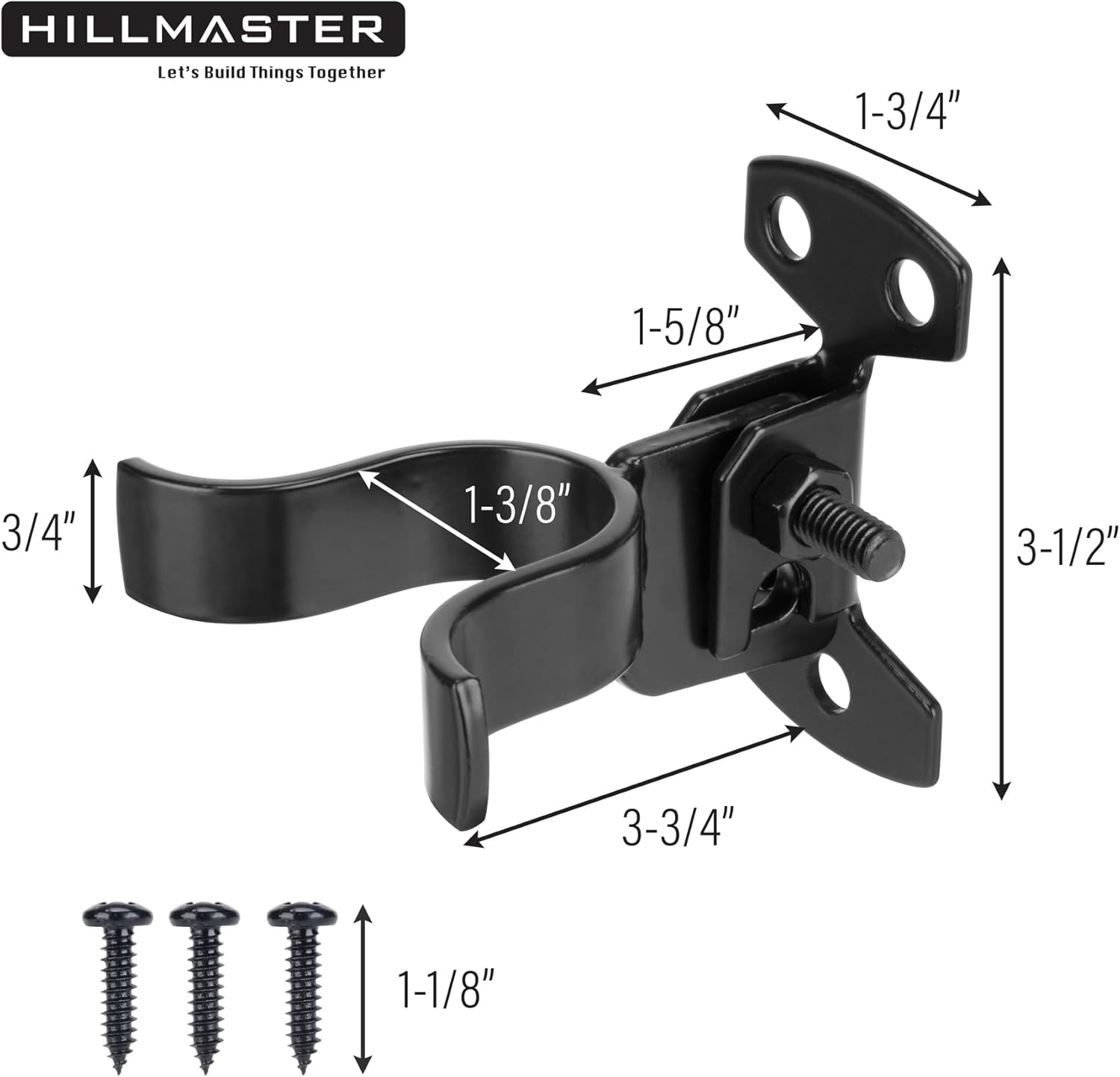 Sturdy Steel Chain-Link Gate Latch