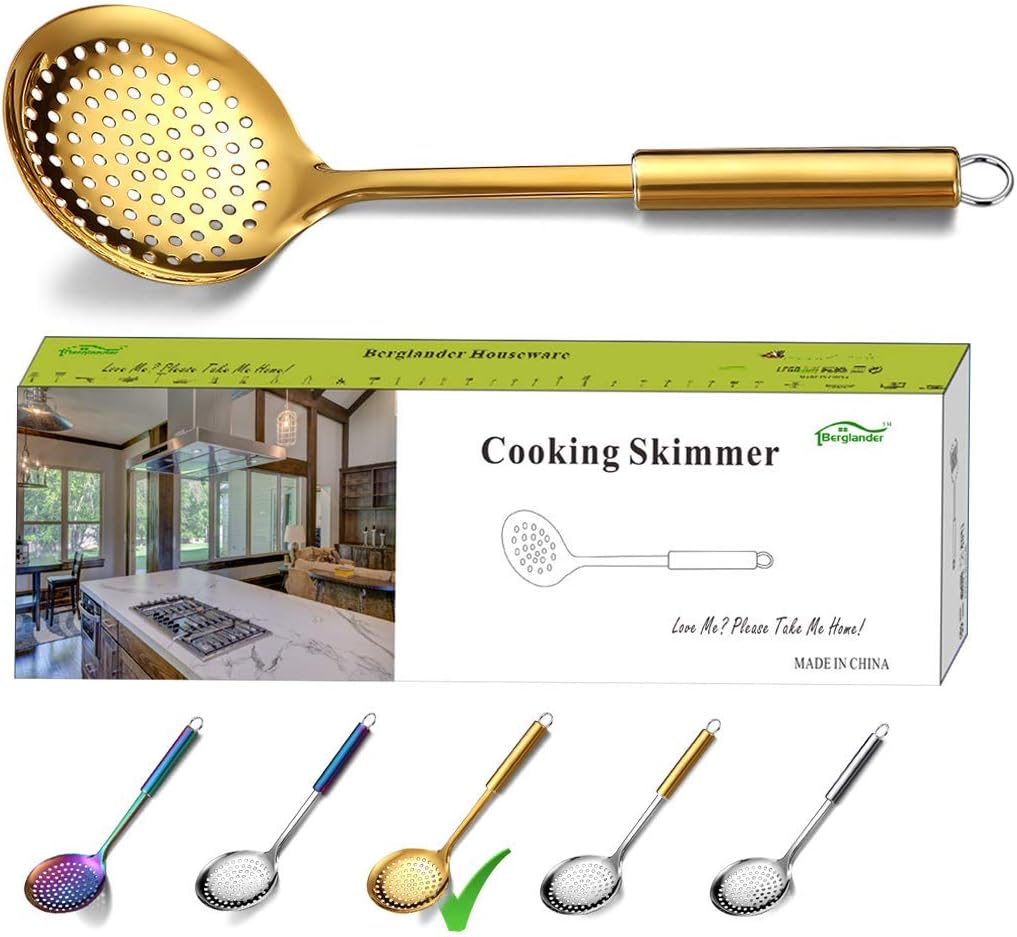 Berglander Gold Titanium Skimmer with Ergonomic Handle 1