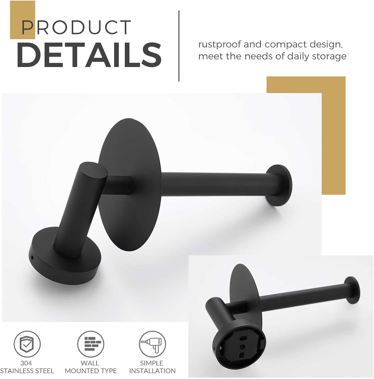Aomasi Vertical Tray Toiletpaper Holder
