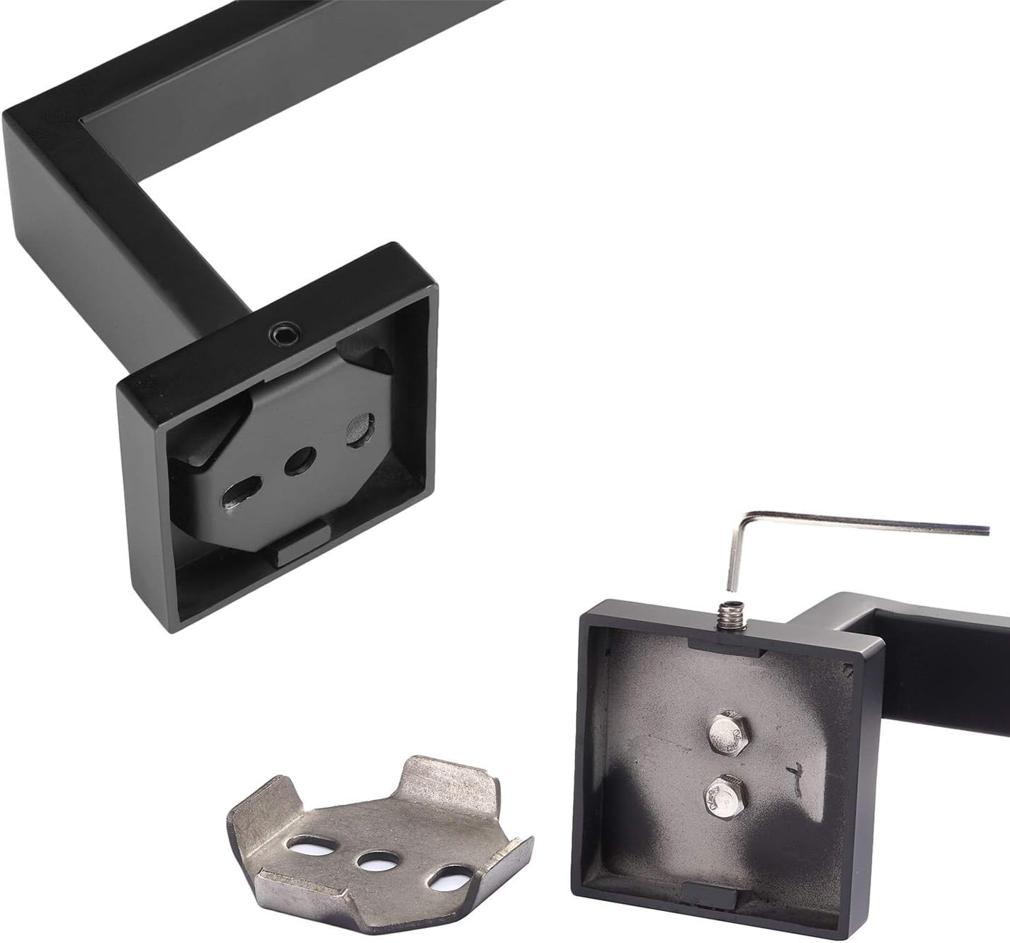 Toprema Toilet Paper Holder Stainless Steel Matte Black