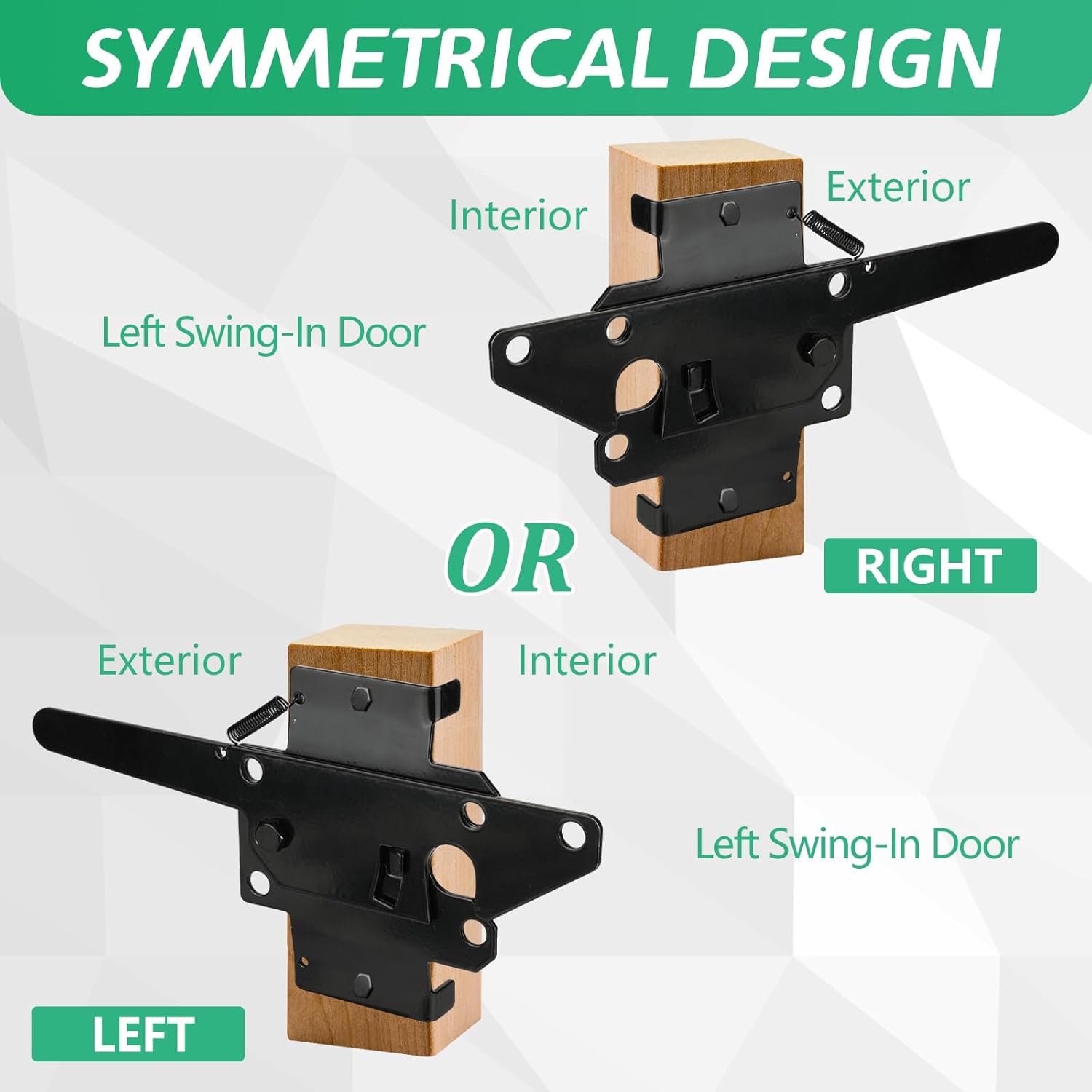 Wmebee Heavy Duty Self-Locking Gate Latch