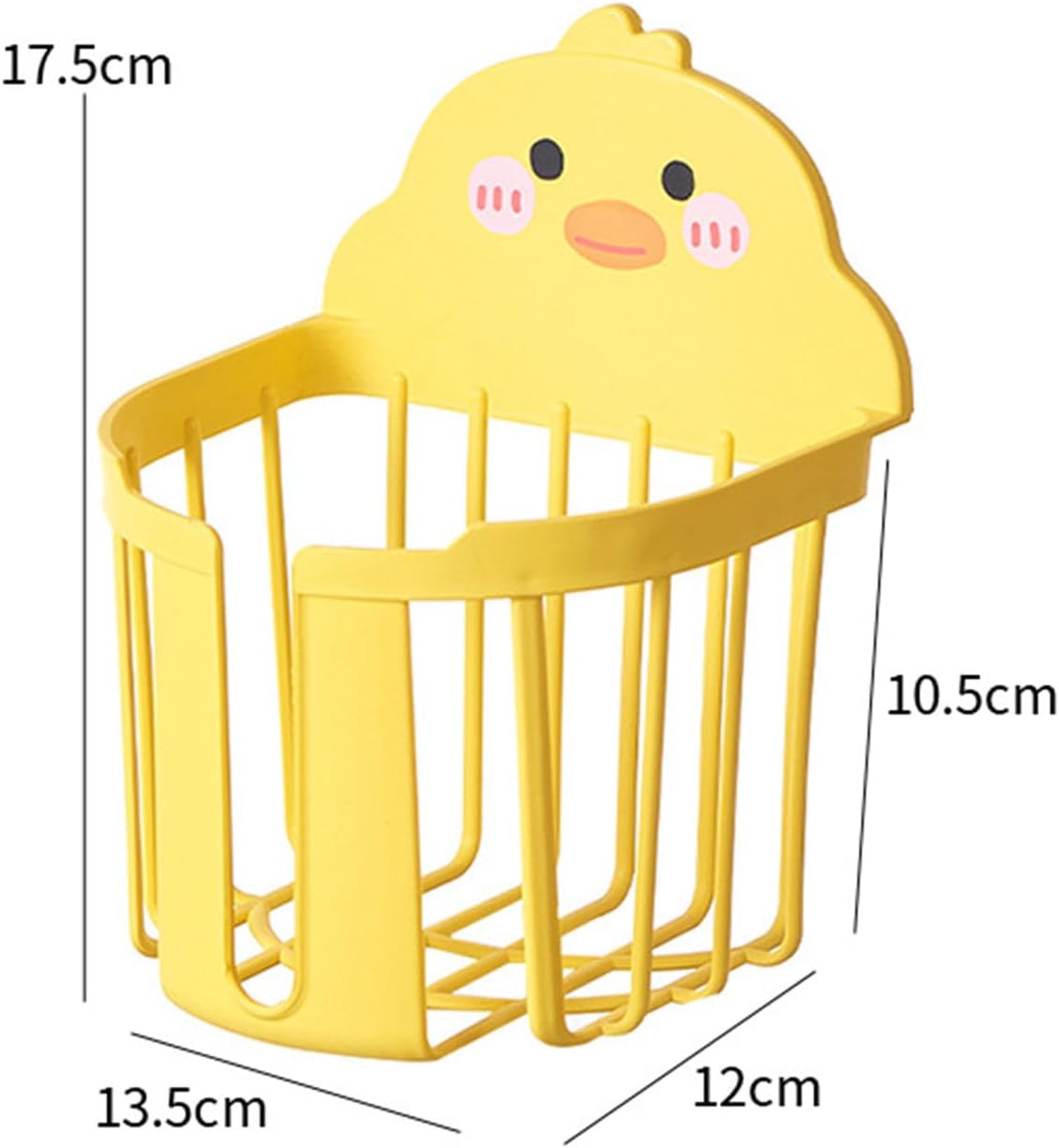 Adhesive Toilet Paper Holder with Cute Duck Design