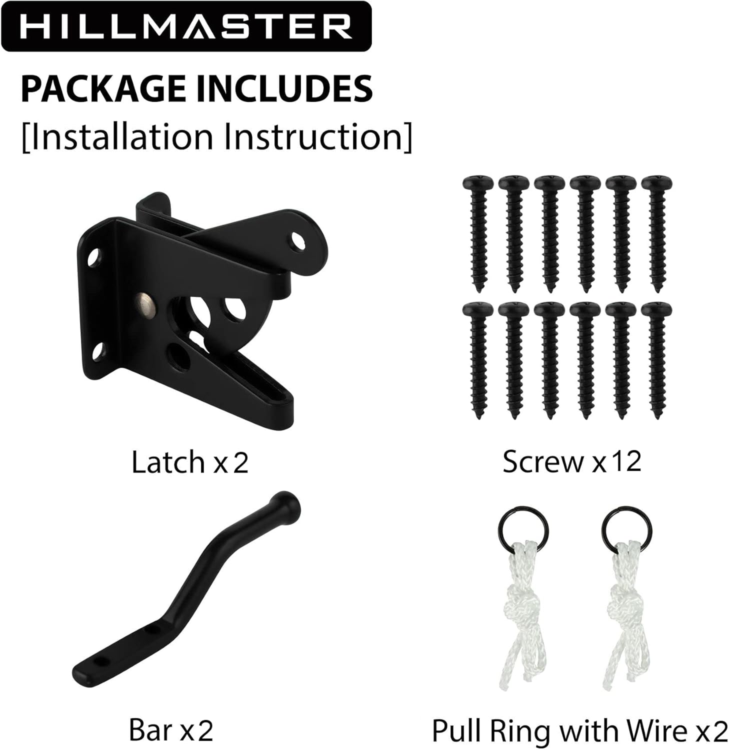 Secure Garden Gate Latch with Self-Closing Mechanism