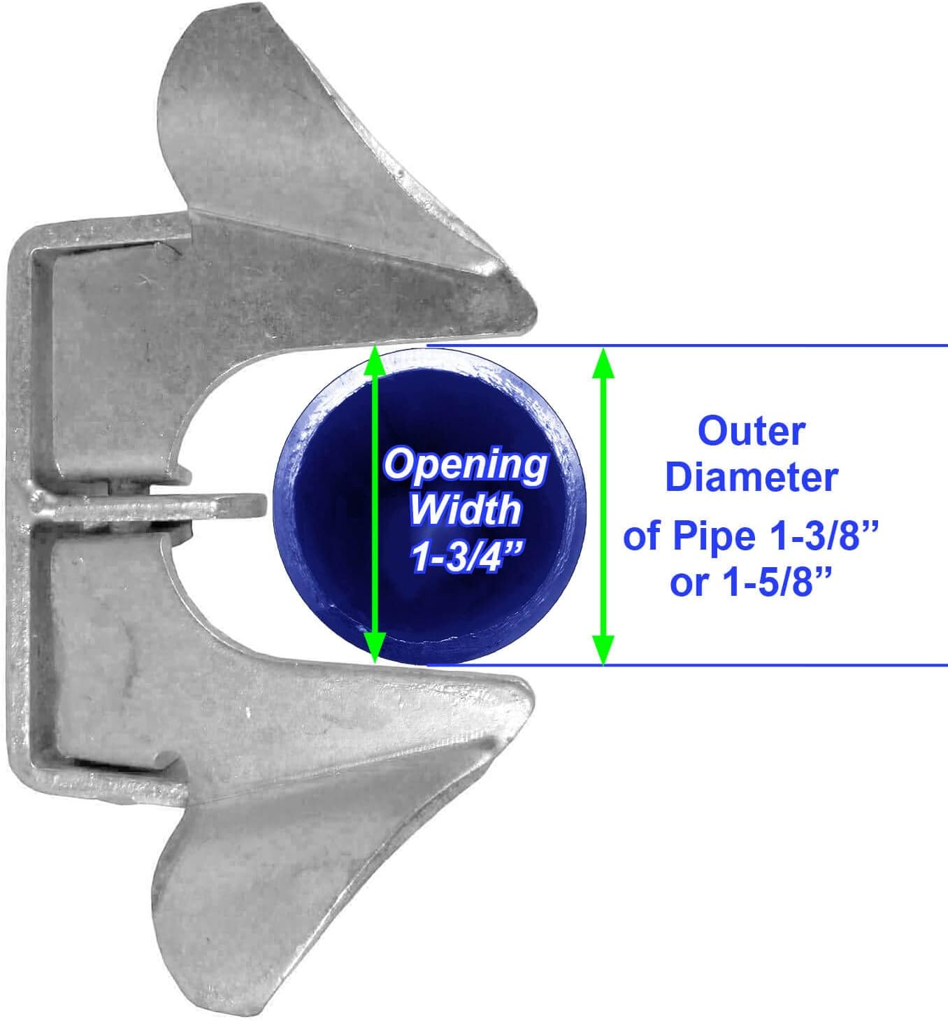 Wall-Mounted Butterfly Fork Latch Gate Hardware