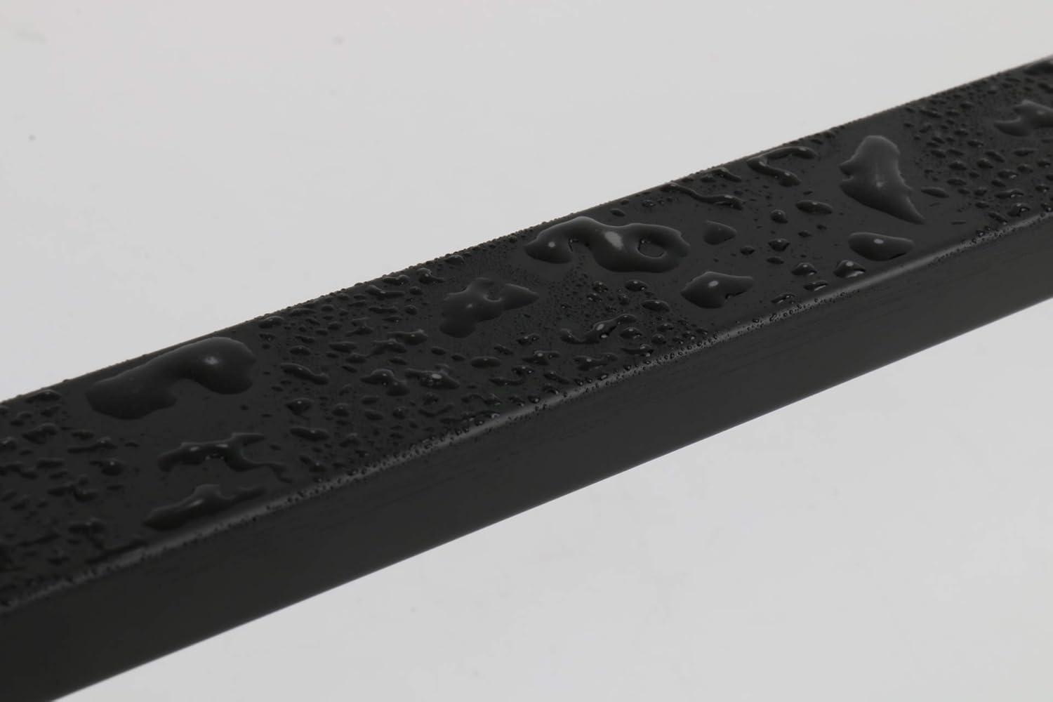 TocTen Matte Black Towel Bar and Ring Set