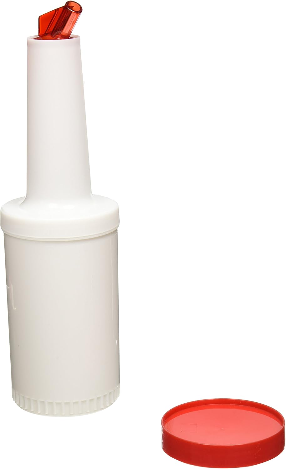 Winco Multi-Pour Bottle with Lid 1 Quart Red 1