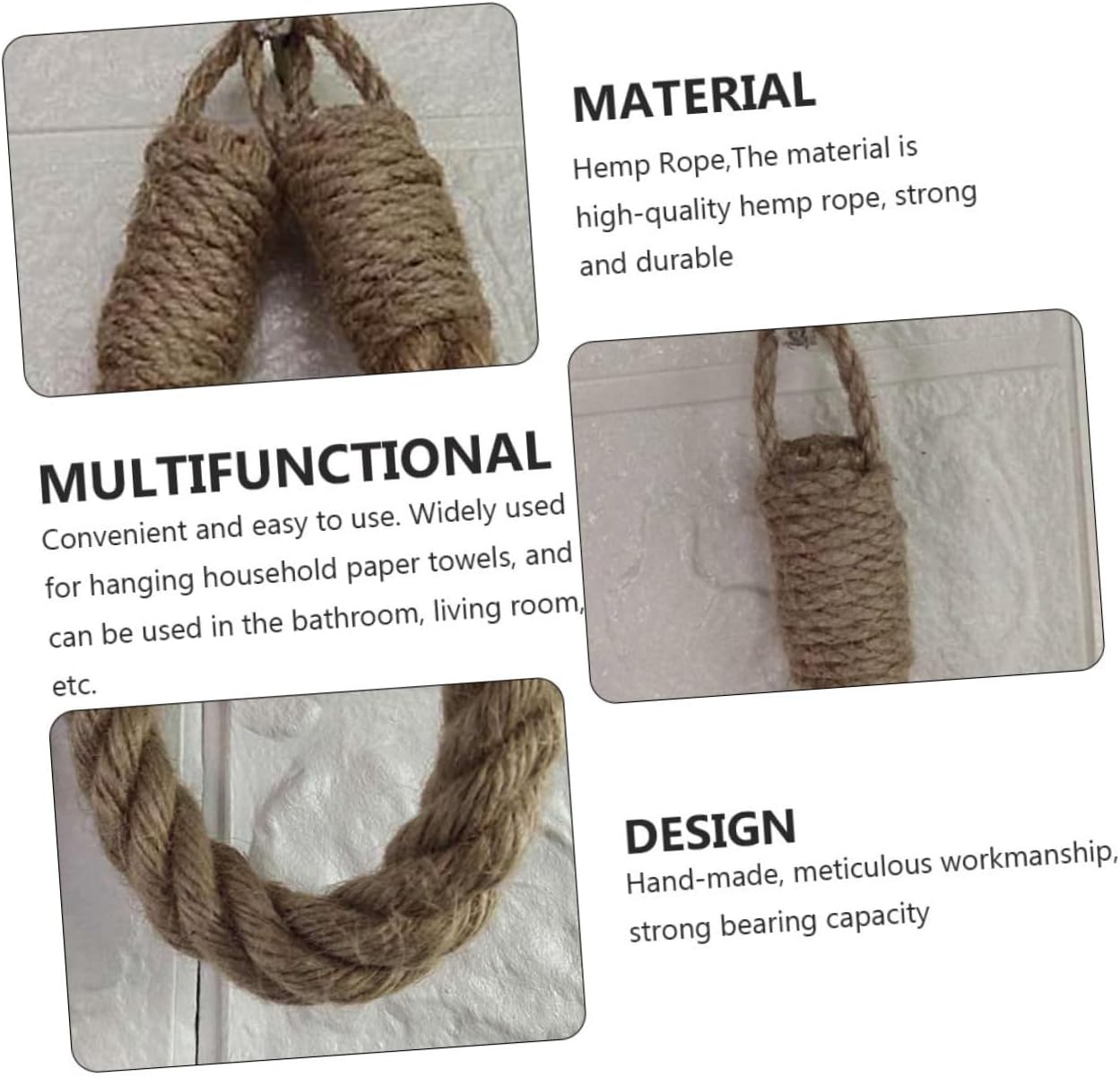 Rustic Hanging Toilet Paper Holder for Home Use