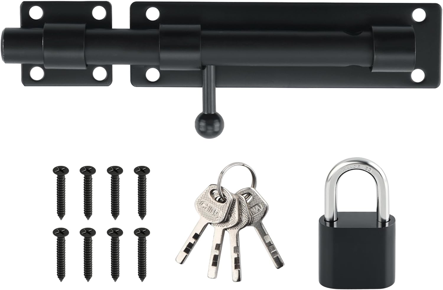 Heavy Duty Gate Latch 8inch alg304 SS Matte Black