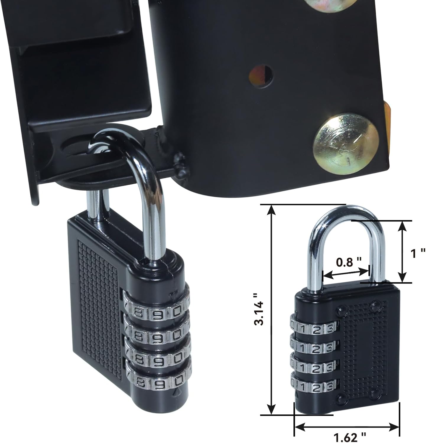 Gelaska 2-Way Gate Latch Durable Easy to Install