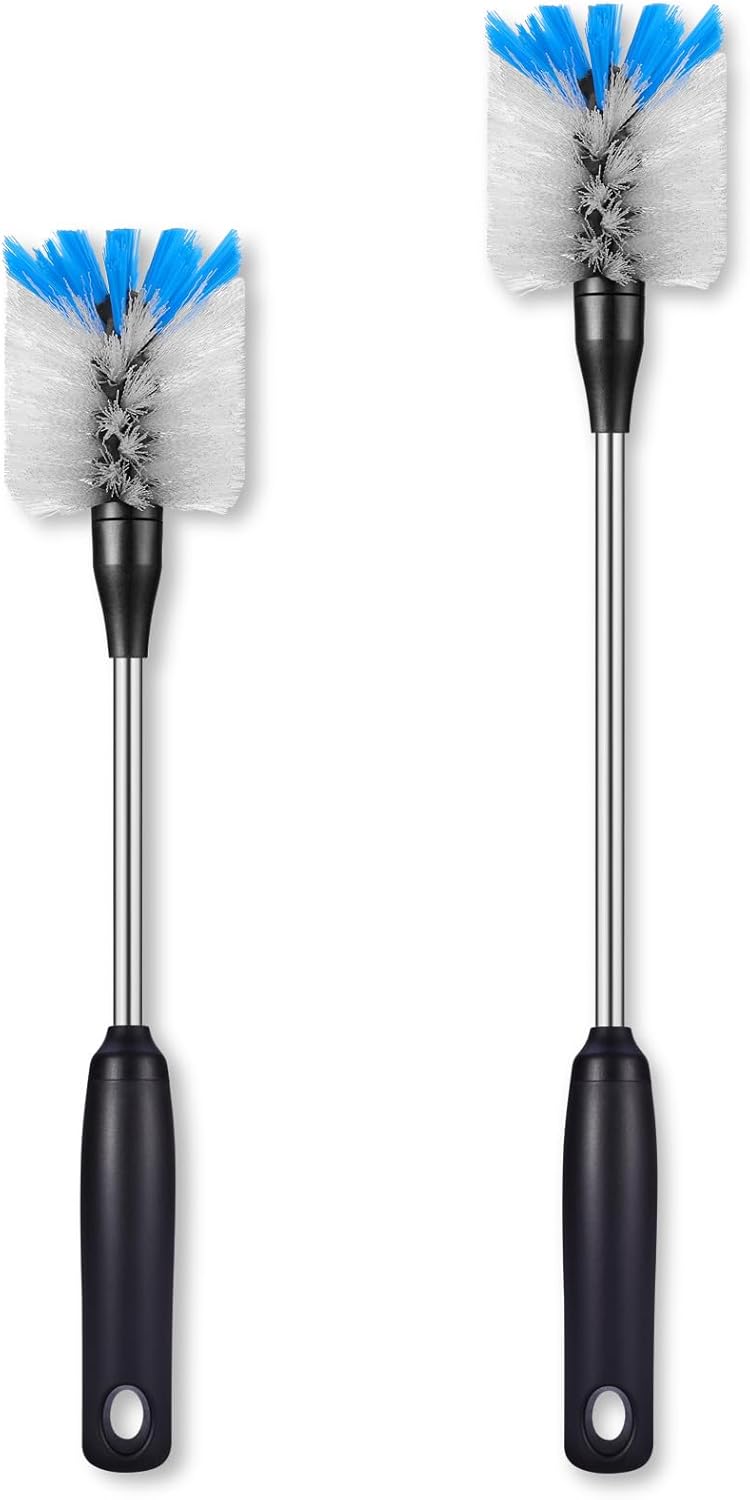 MOSOLAN 2 Pack Stainless Steel Bottle Brush