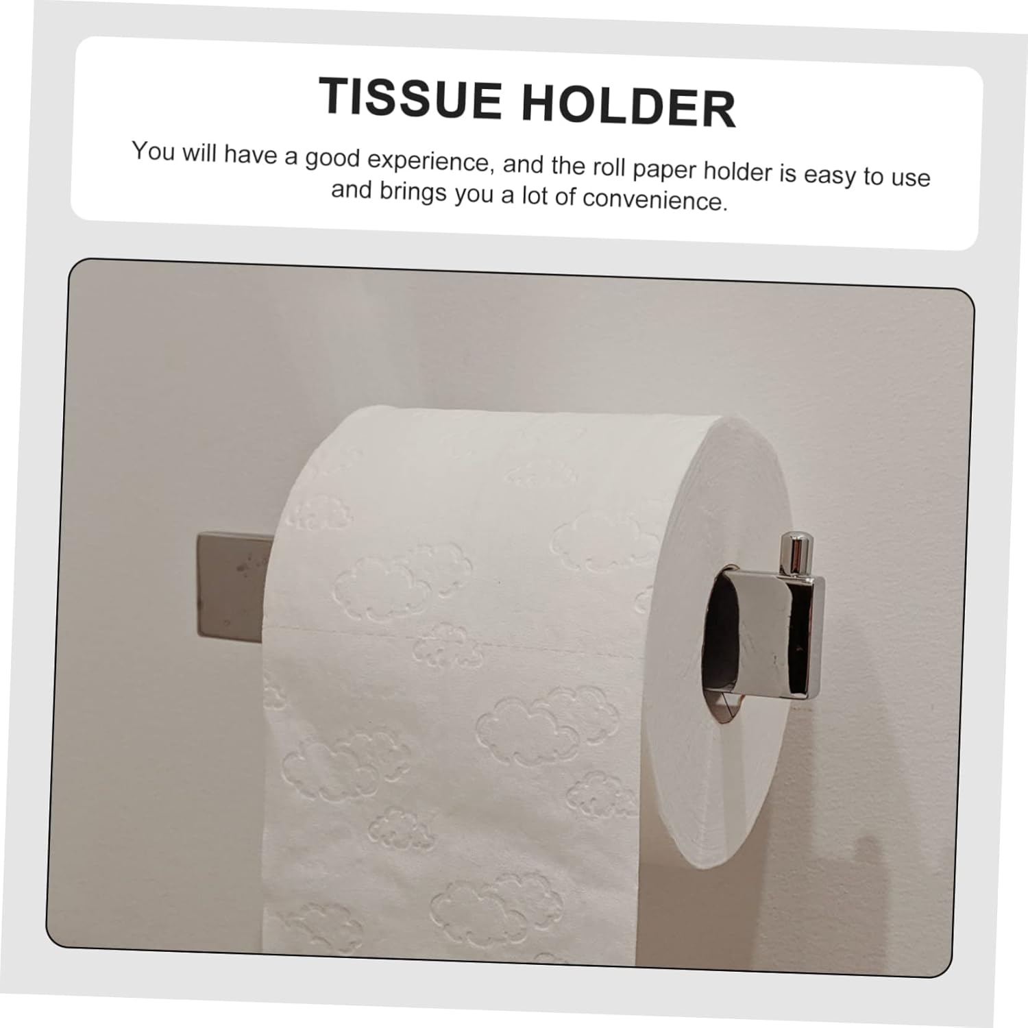 Wall Mounted Toilet Paper Holder - Durable Stylish Space-Saving Design
