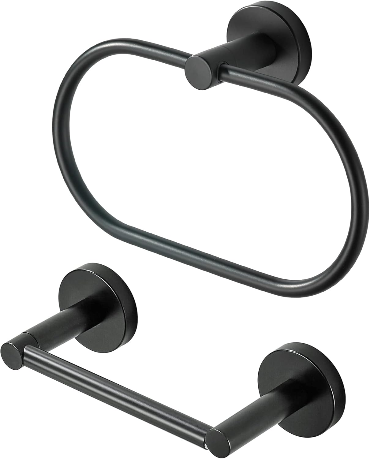 FORBATH Black Toilet Paper Holder 2 Pieces Wall Mount
